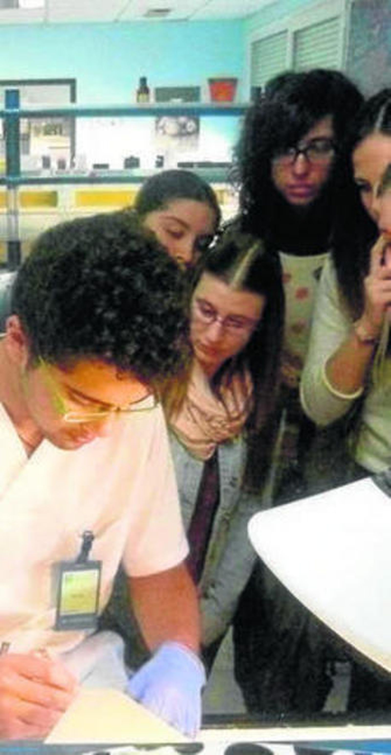 Visita de los alumnos al Hospital.