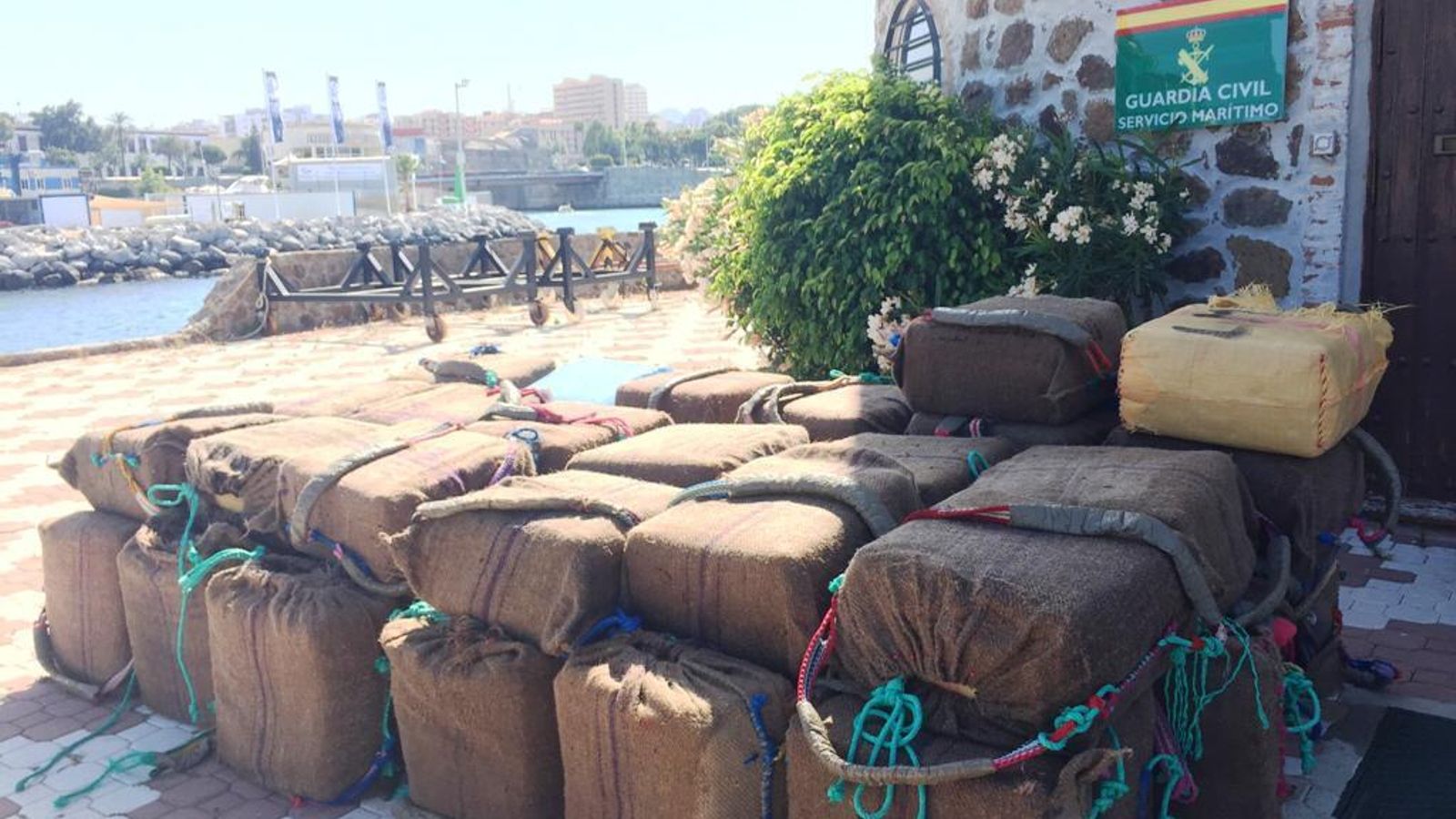 La droga intervenida en Ceuta.