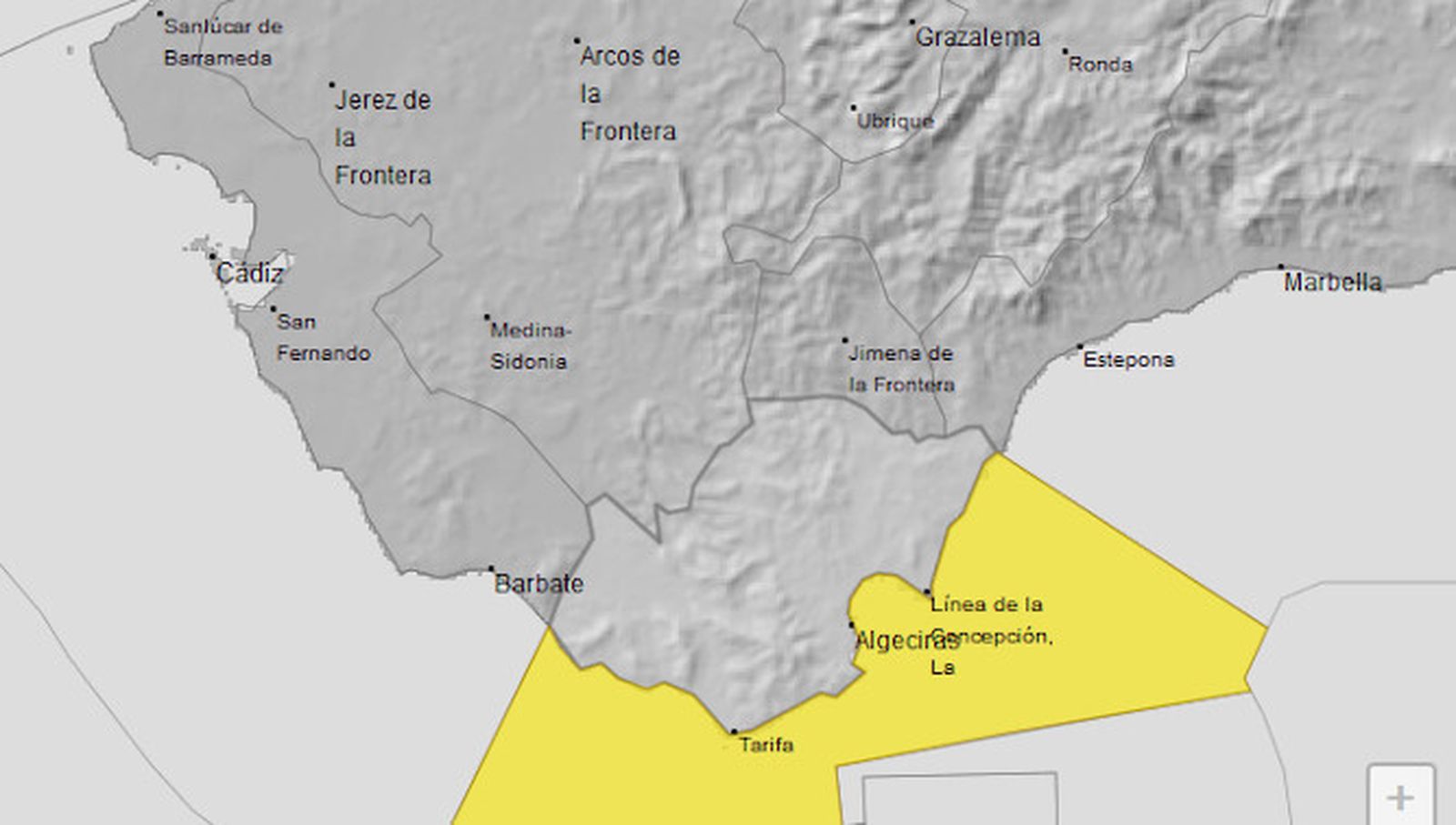 Alerta amarilla en el Estrecho por oleaje.