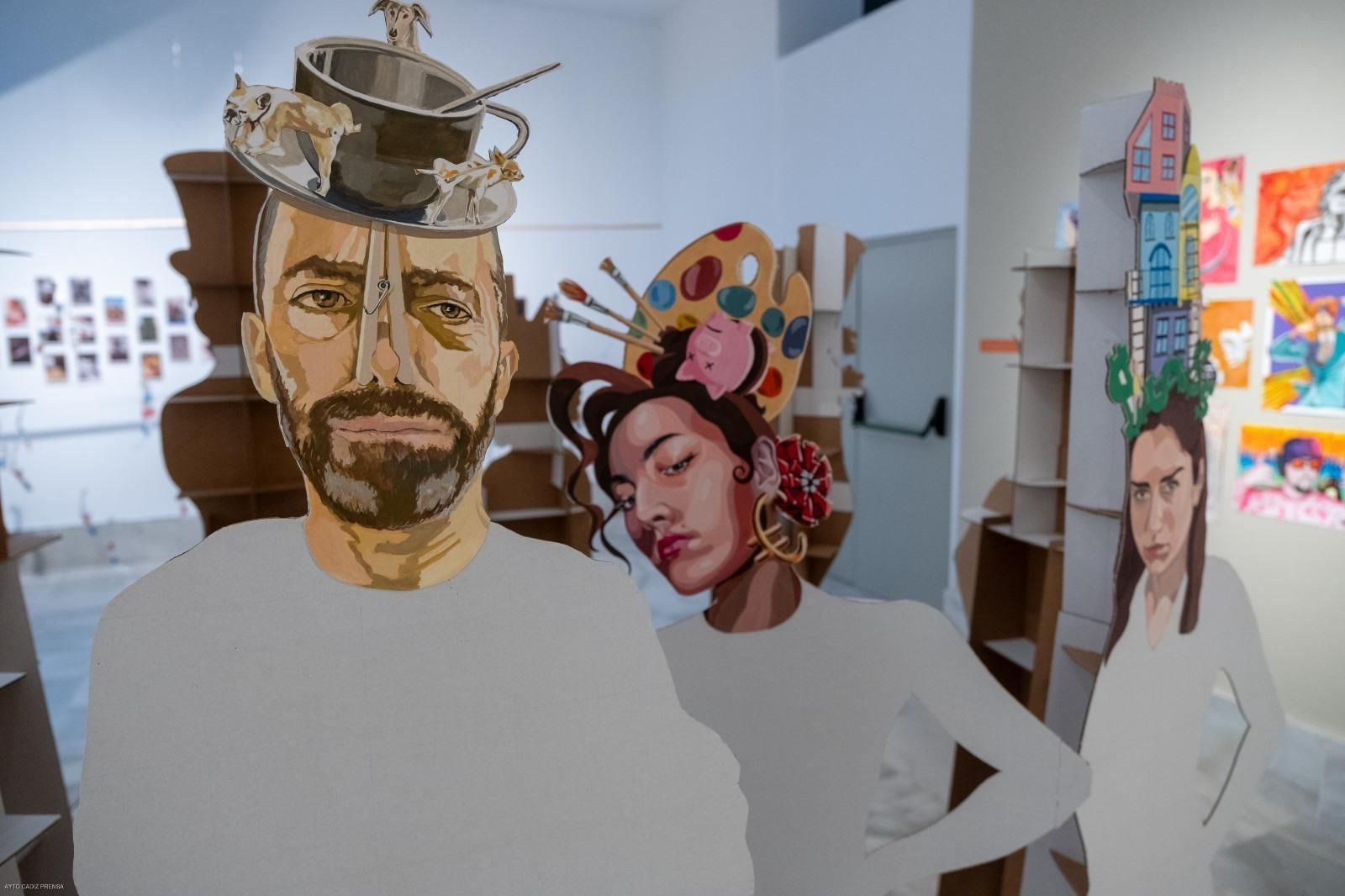 Una imagen de la exposición sobre Costus en el ECCO de Cádiz.