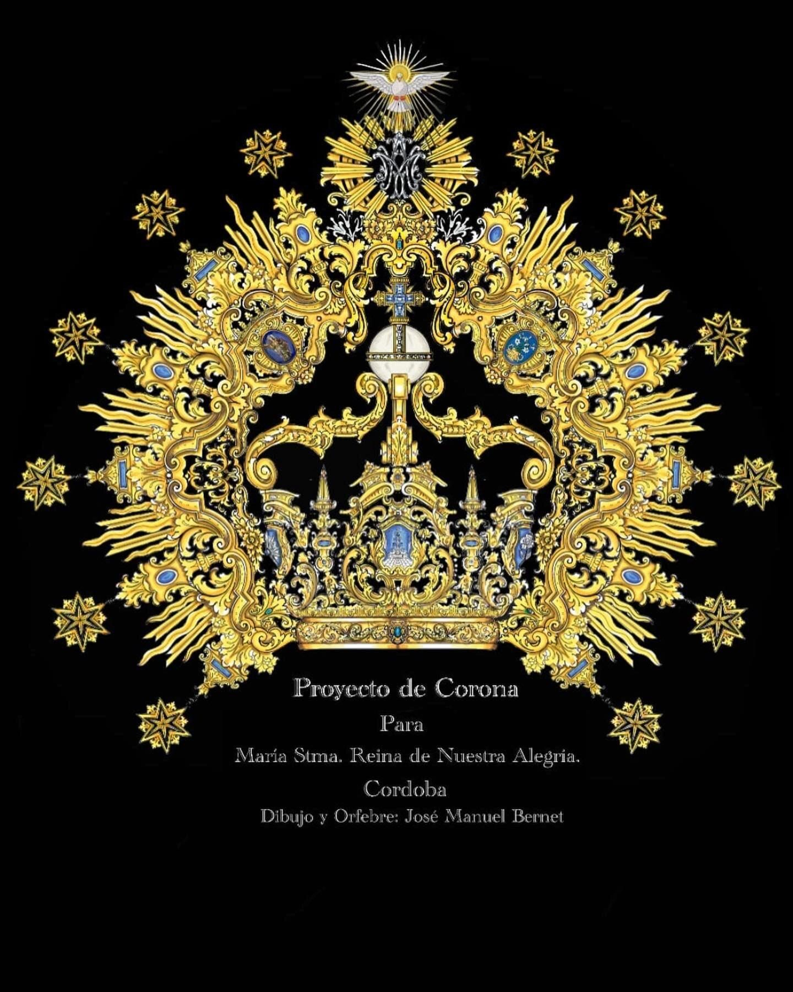 Imagen del proyecto de la nueva corona de la Virgen de la Alegría.