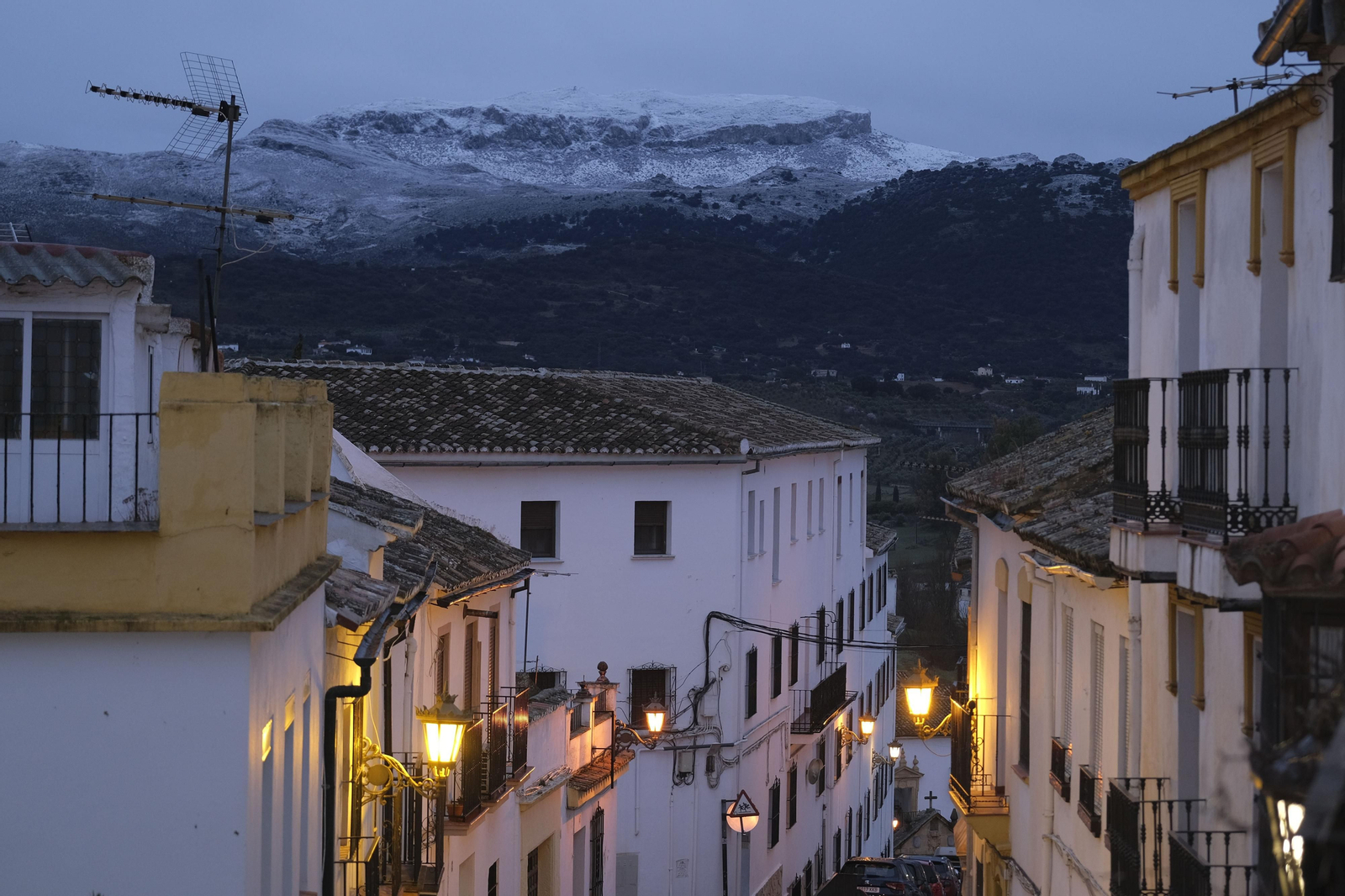 Nevada en la Serranía de Ronda, en fotos.