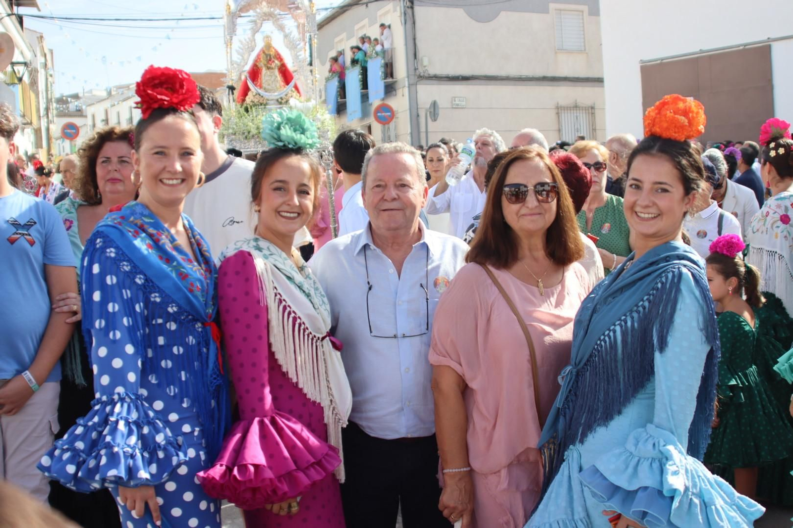 La procesión de Virgen del Valle de Santaella, en imágenes