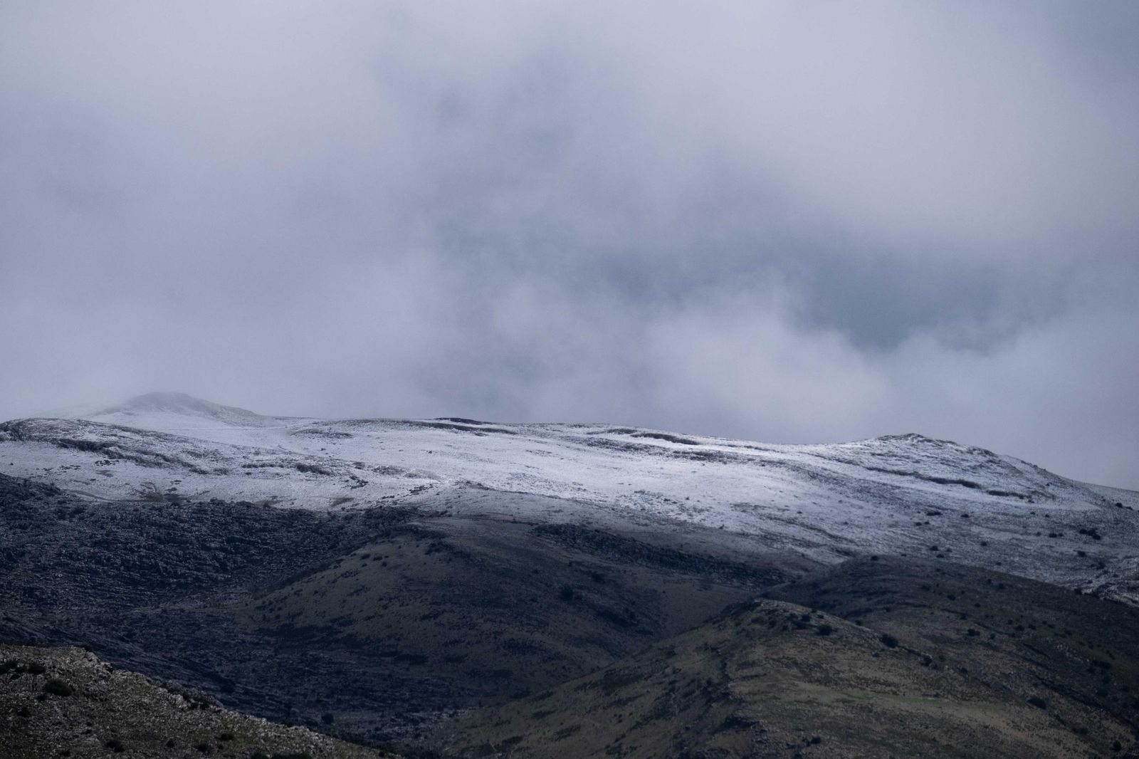 El Parque Nacional Sierra de las Nieves se viste de blanco, en imágenes