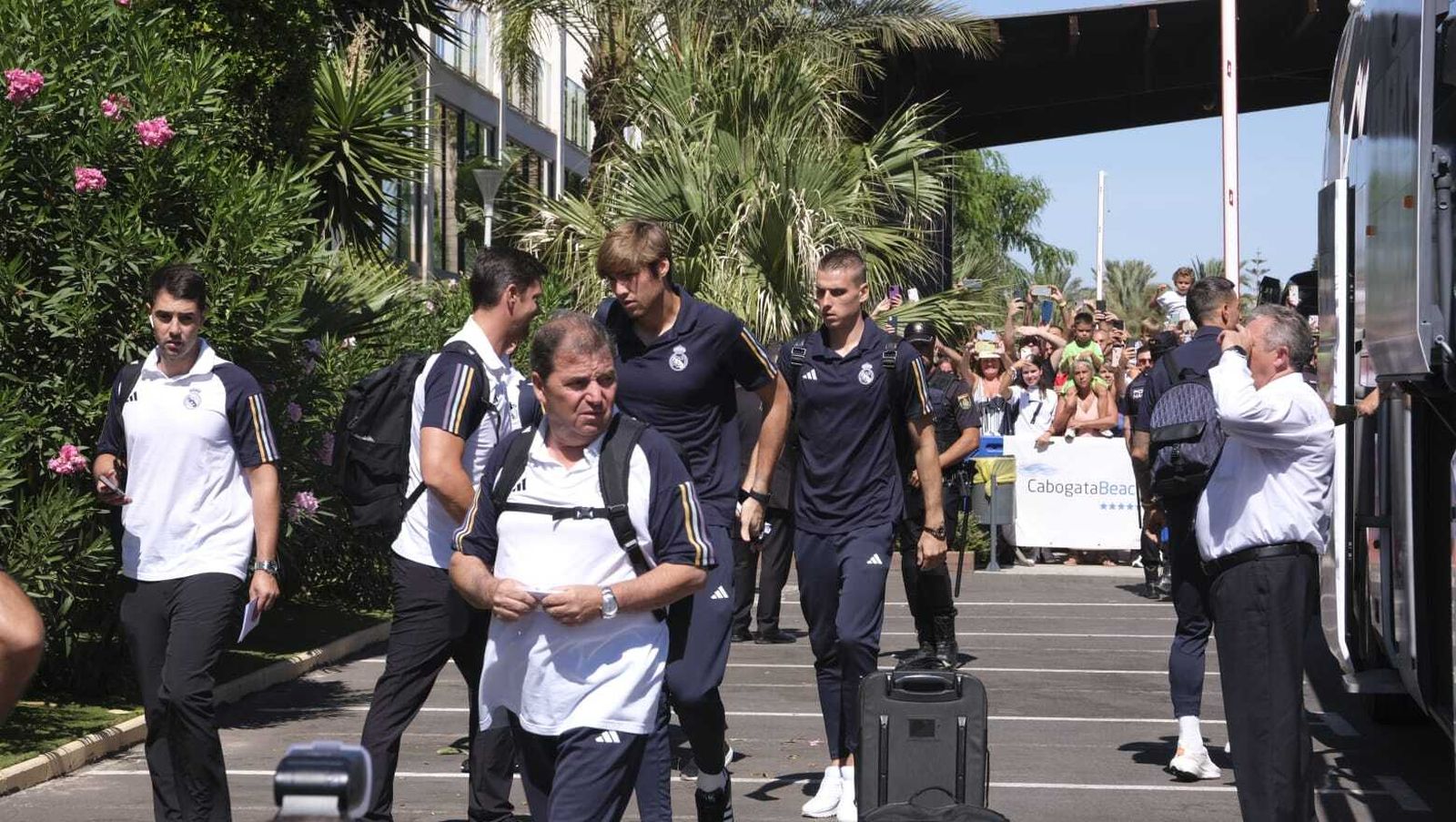 La llegada del Real Madrid a Almería en imágenes