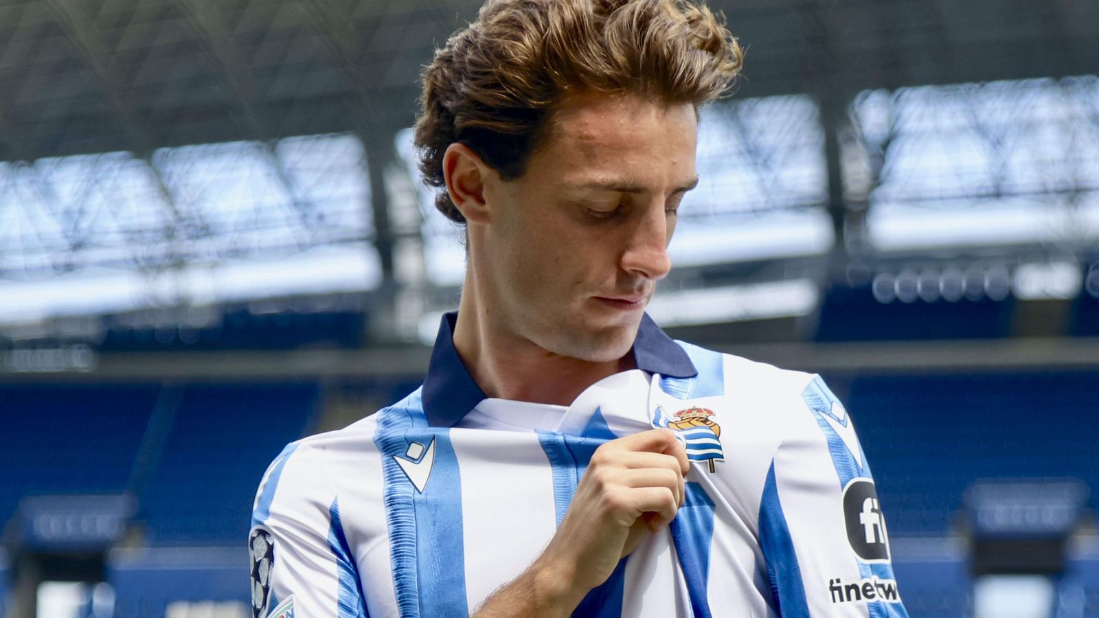 Álvaro Odriozola, en su regreso a la Real.