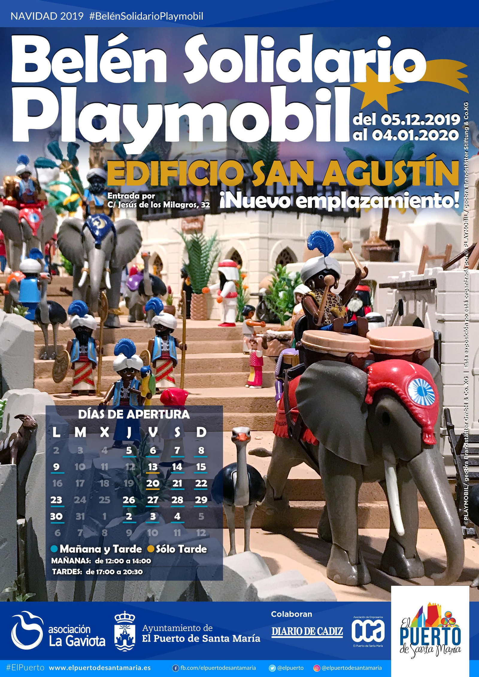 El Belén solidario Playmobil abre sus puertas este jueves en el Edificio San Agustín