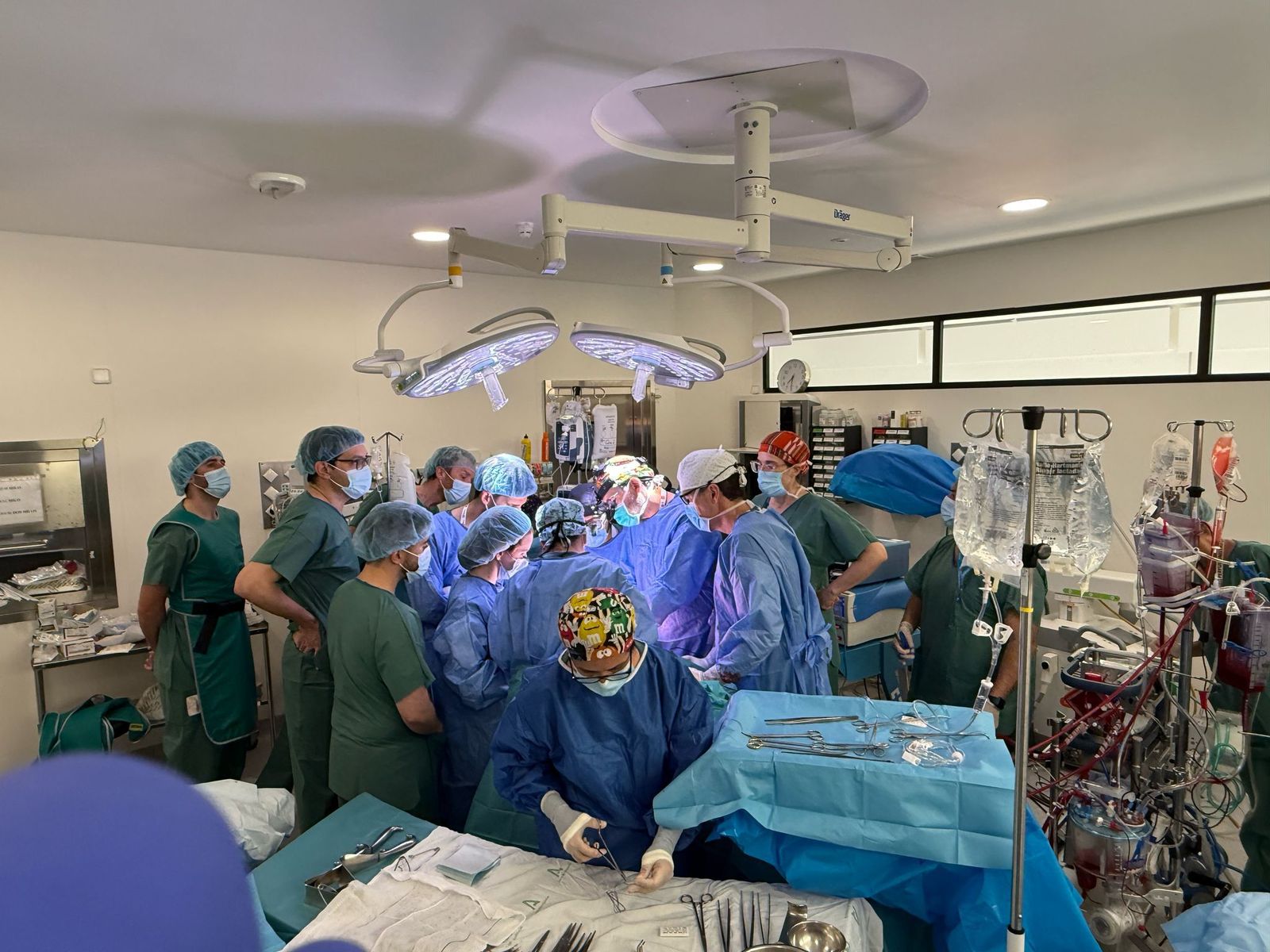 Una intervención de trasplante en el Hospital de Motril