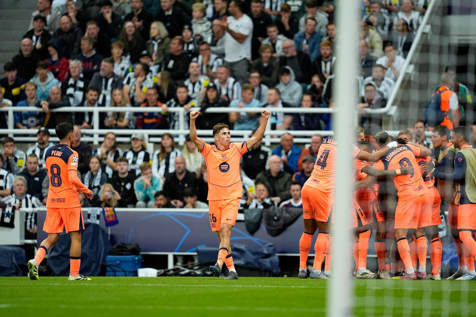 Las fotos del Newcastle-Barcelona