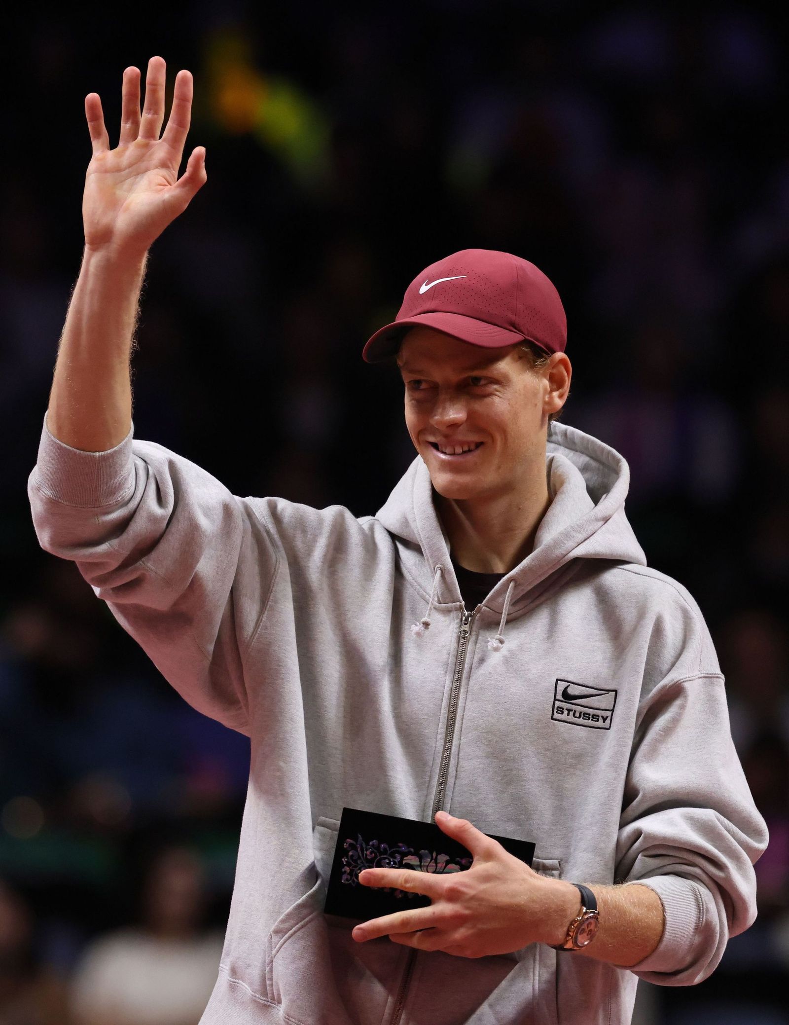 Las fotos de la exhibición entre Alcaraz y Sinner