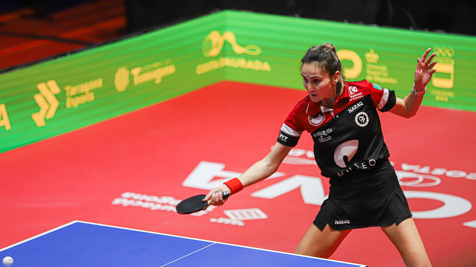 Marija Galonja, durante un partido con el Museo de la Almendra.