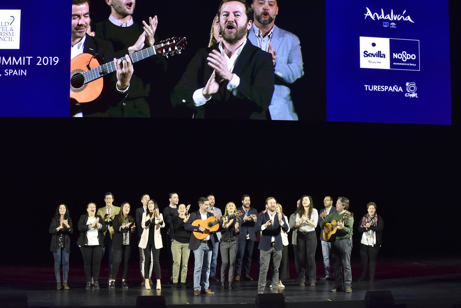 Pedro Sánchez, en la inauguración de la WTTC 2019 Sevilla