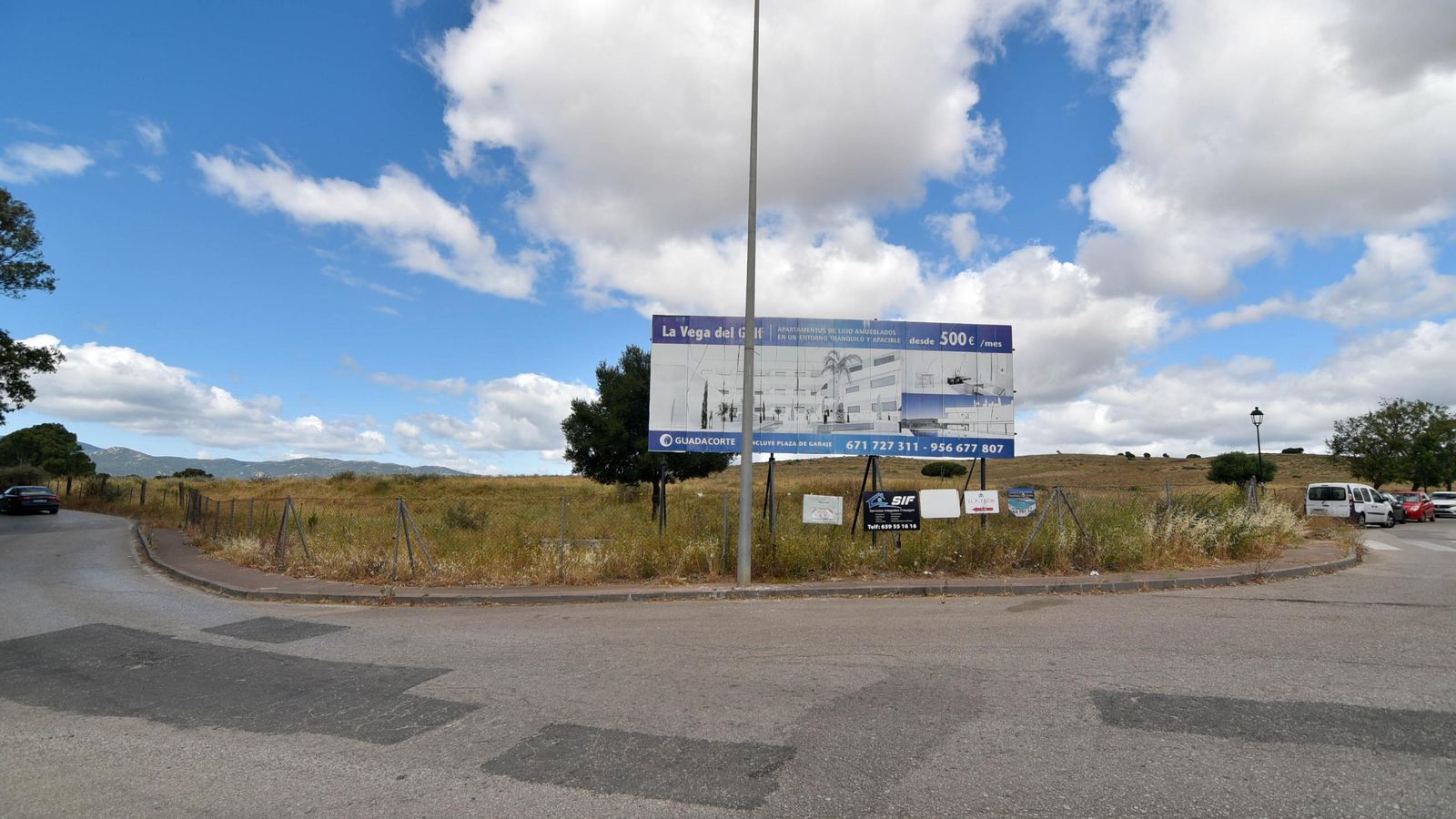Los terrenos de Los Altos de Guadacorte, junto a la Vega del Golf y la A-7.