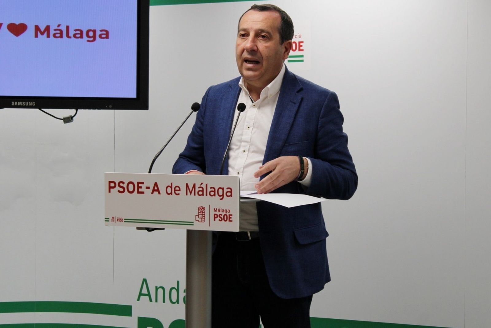 José Luis Ruiz Espejo, secretario general del PSOE de Málaga.