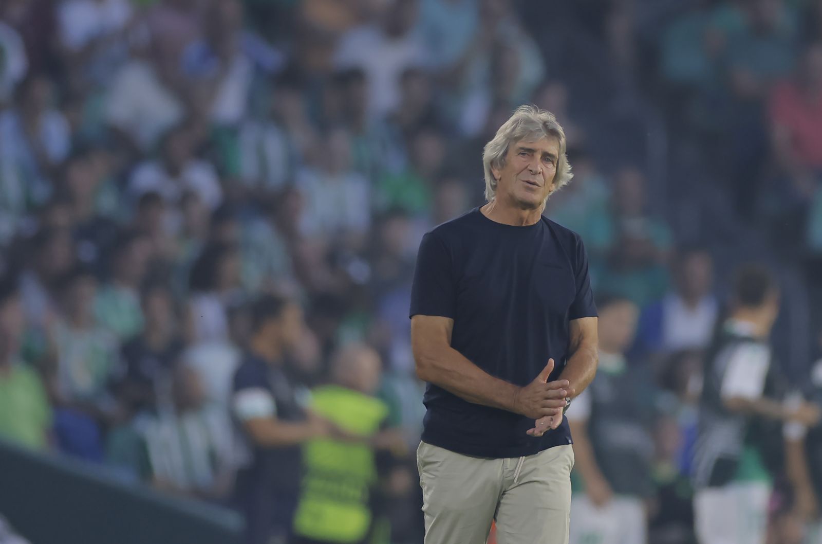 Pellegrini, en un momento del encuentro ante el Sparta Praga.