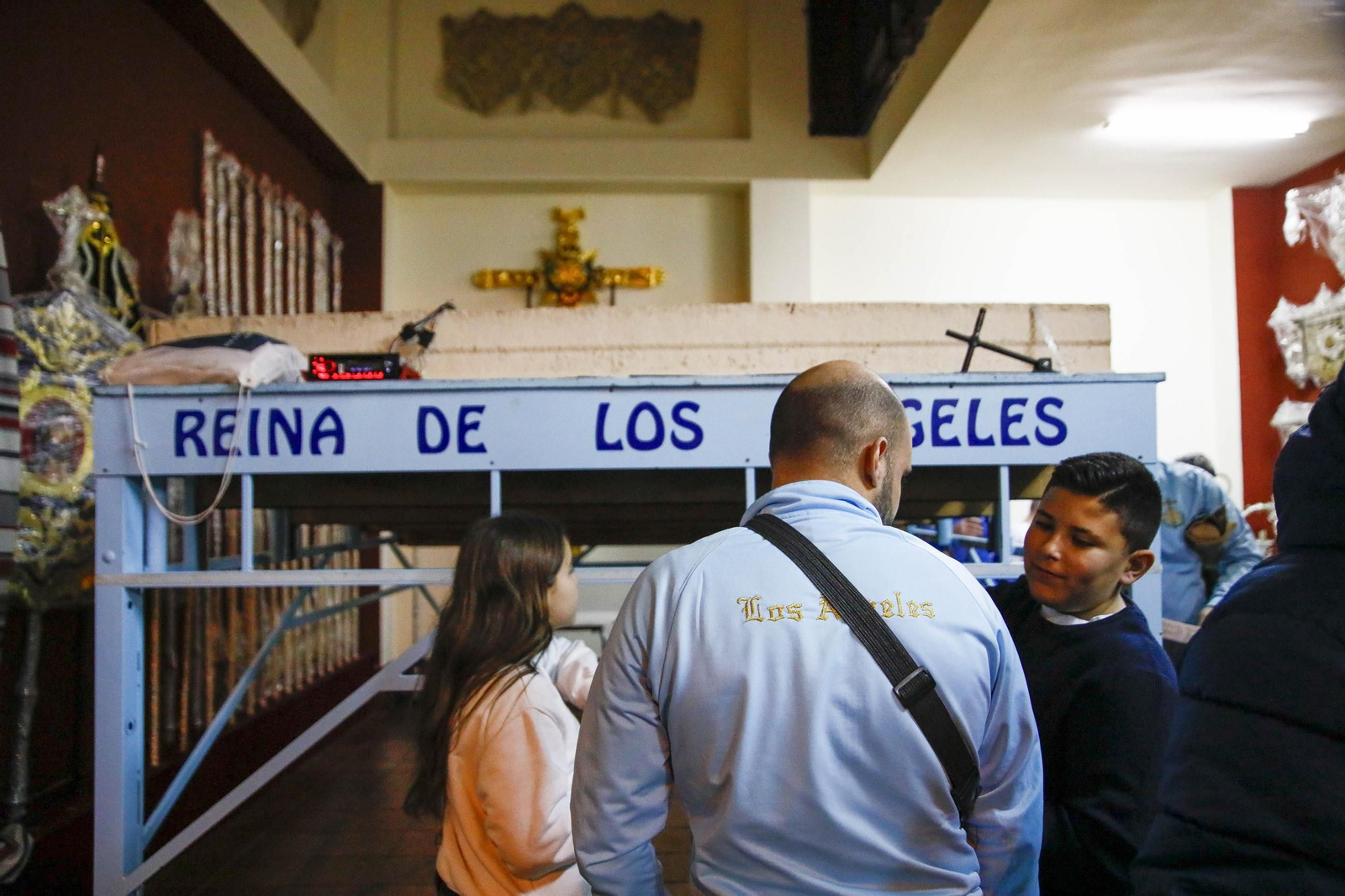 Ensayo de la hermandad de los Ángeles de la ciudad de Almería, en imágenes