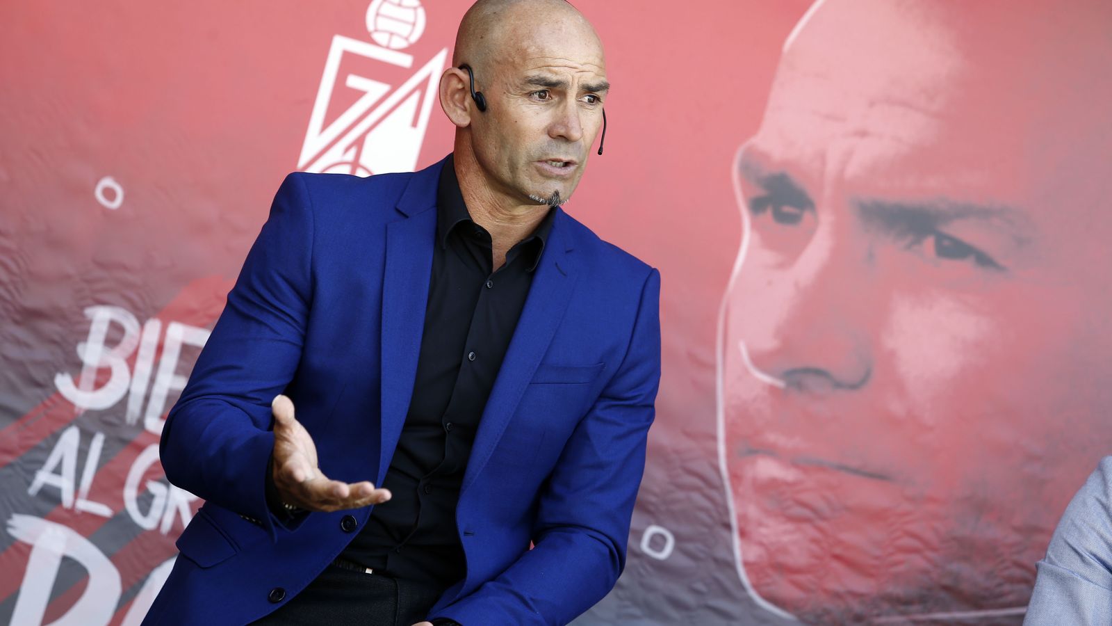 Paco Jémez durante su presentación como técnico del Granada CF.