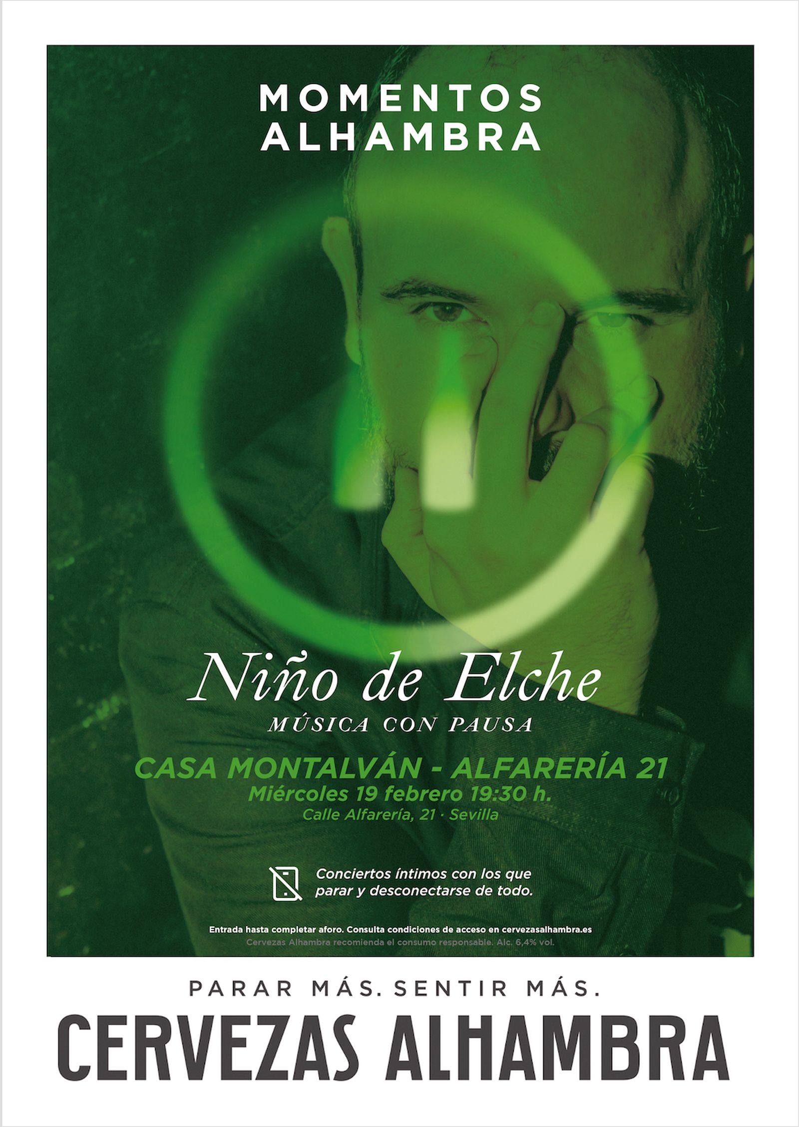 Cartel del concierto del Niño de Elche.