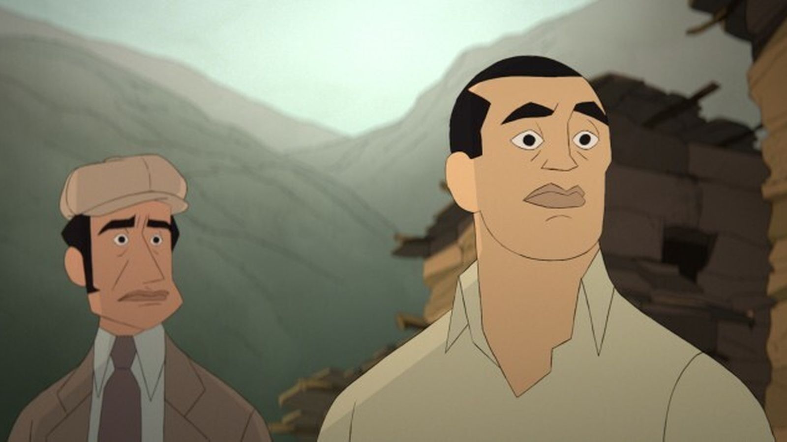 Los trasuntos animados de Ramón Acín y Luis Buñuel el en filme de Simó.