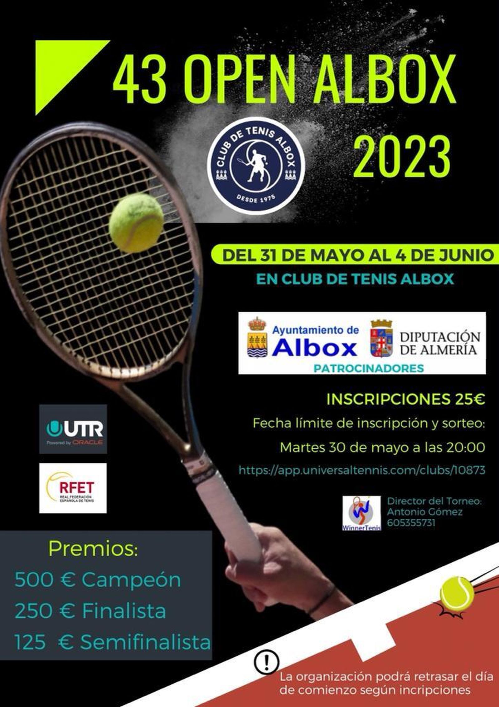 Las inscripciones cuestan 25 euros