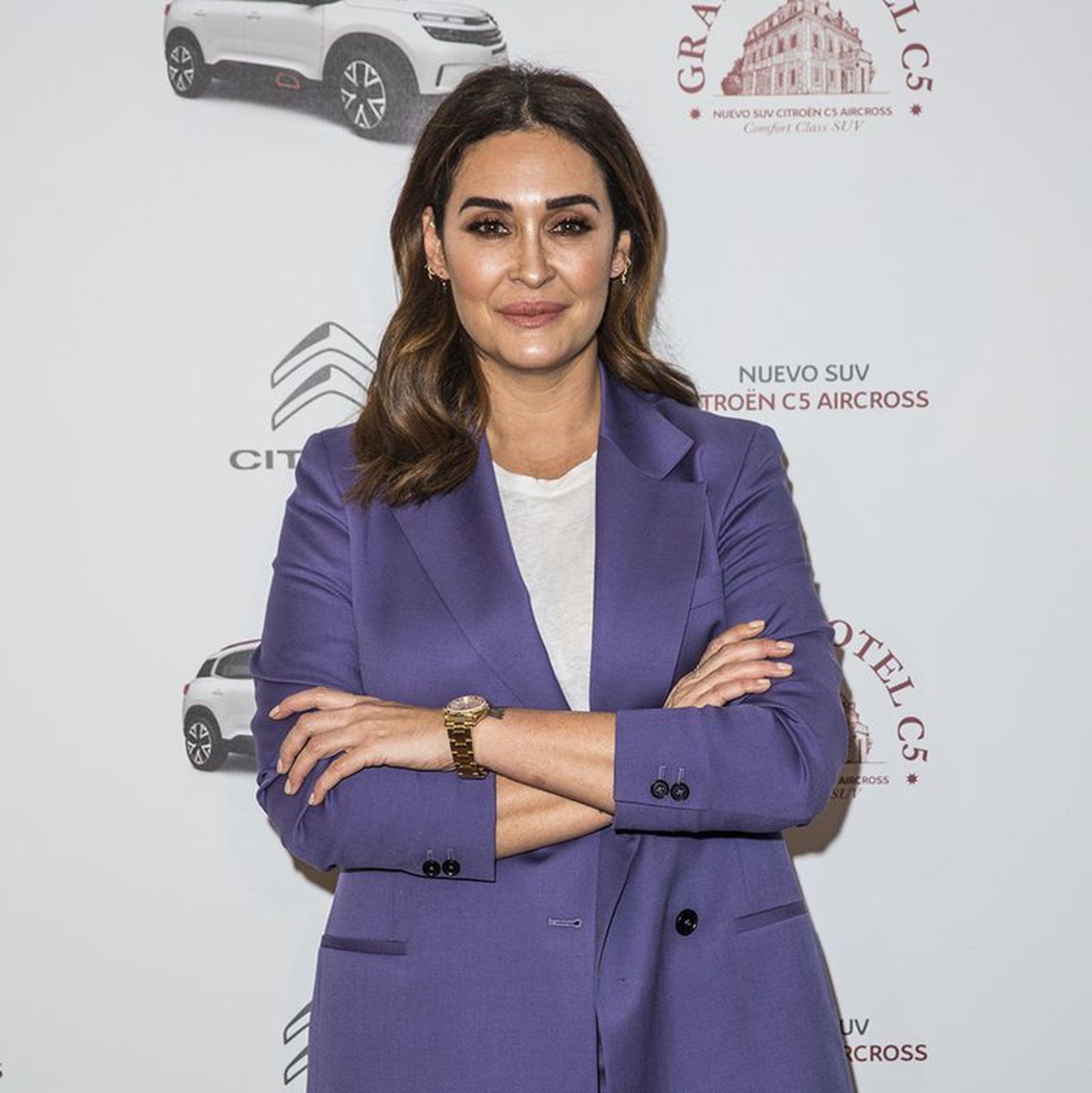 Vicky Martín Berrocal ejerciendo de madrina del nuevo SUV de Citroën.