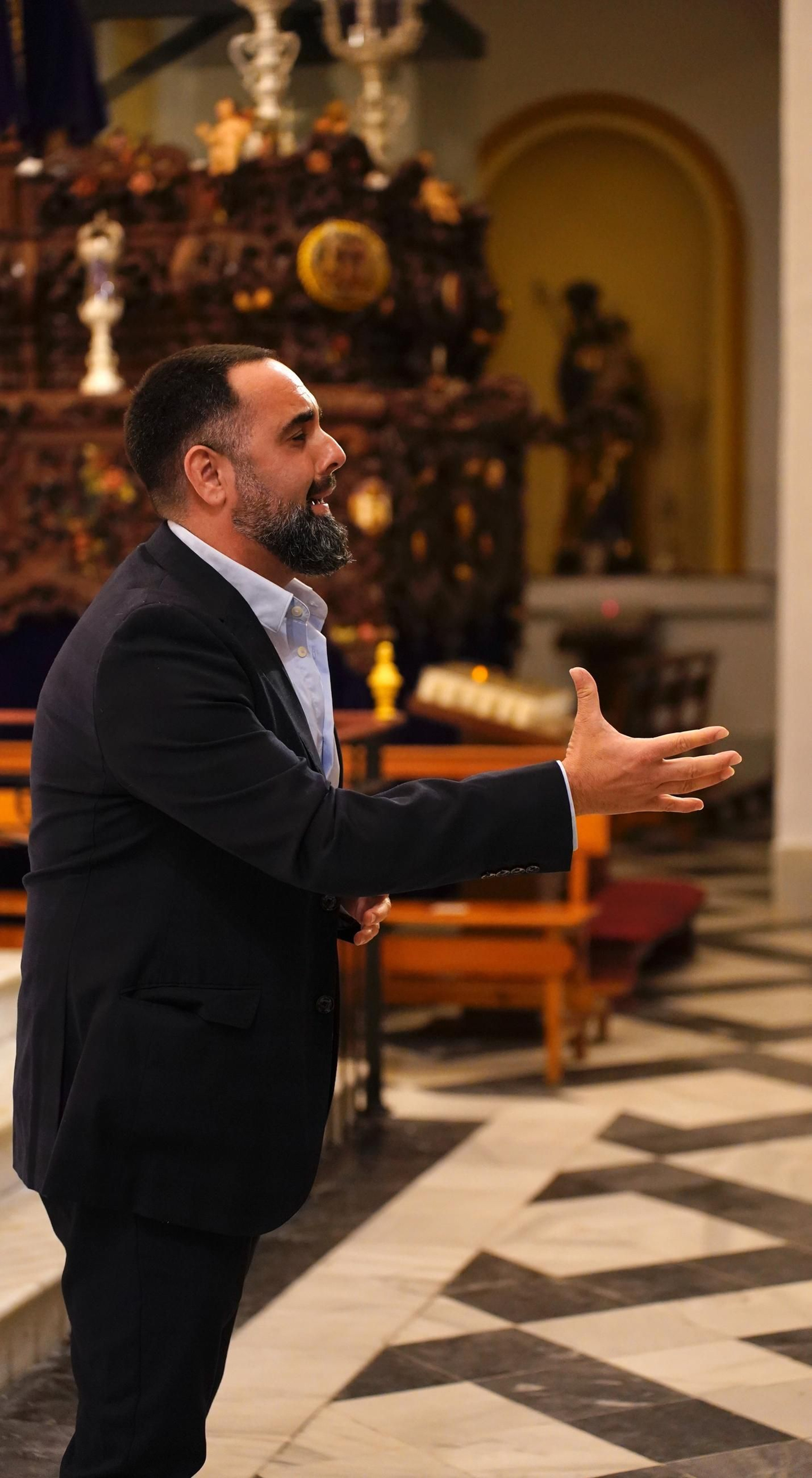 Fotos del recital de saetas de la Hermandad de la Palma y la Sociedad del Cante Grande en Algeciras