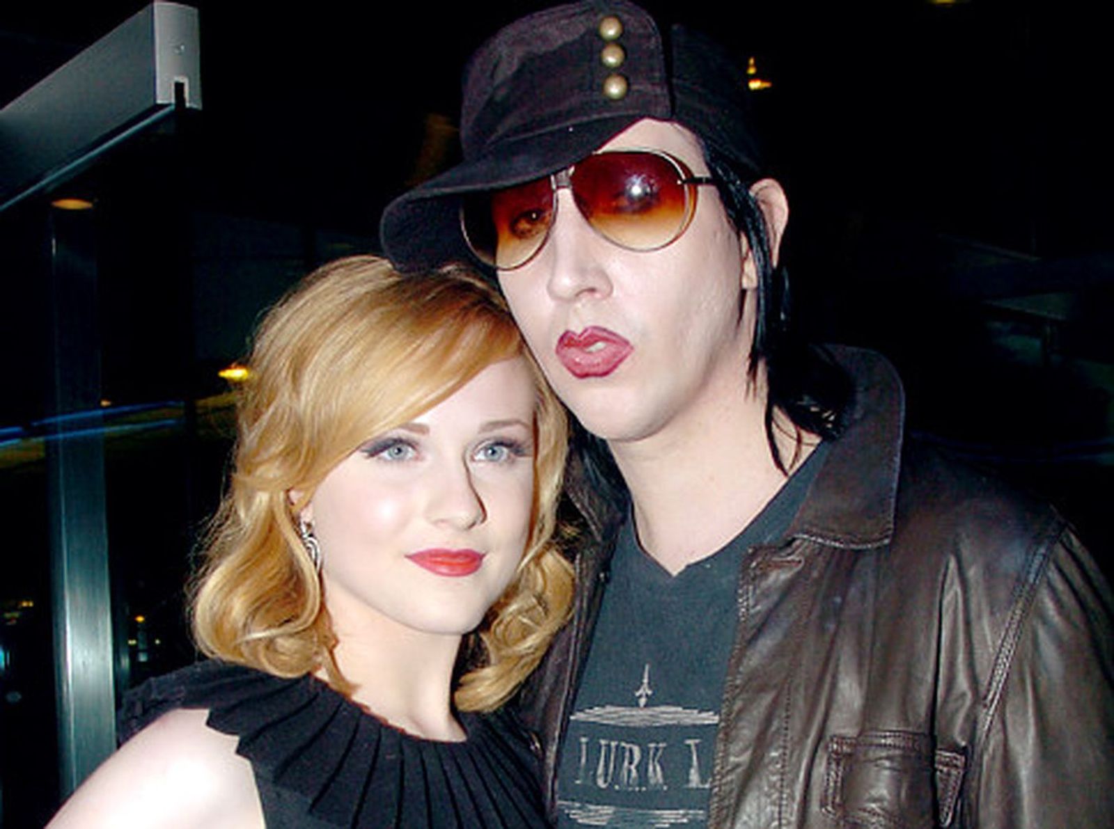Marilyn Manson y Evan Rachel Wood, cuando eran pareja.