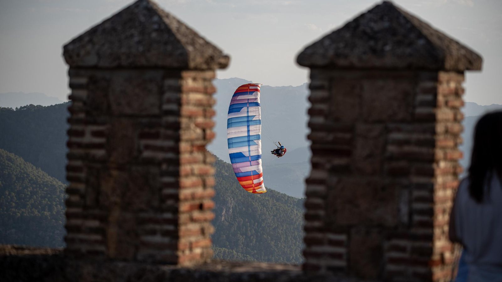 Vista de un vuelo desde el Castillo de Segura de la Sierra.