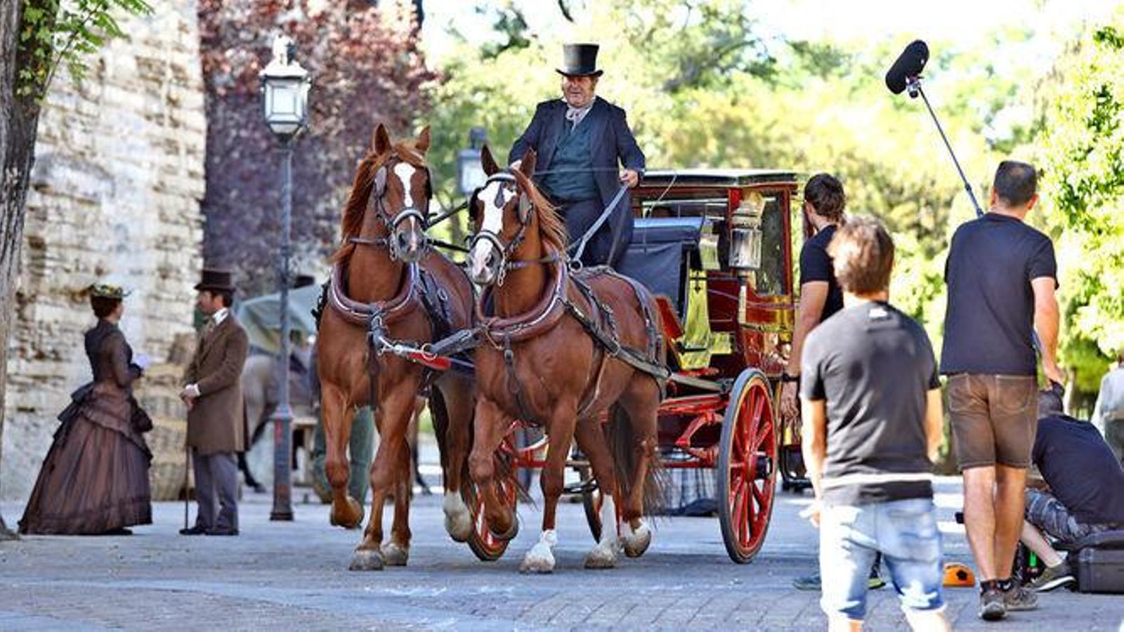 'La templanza' en su rodaje en Jerez.