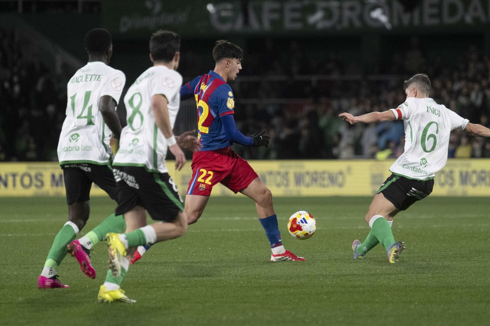 Las fotos del Racing-Barcelona de Copa