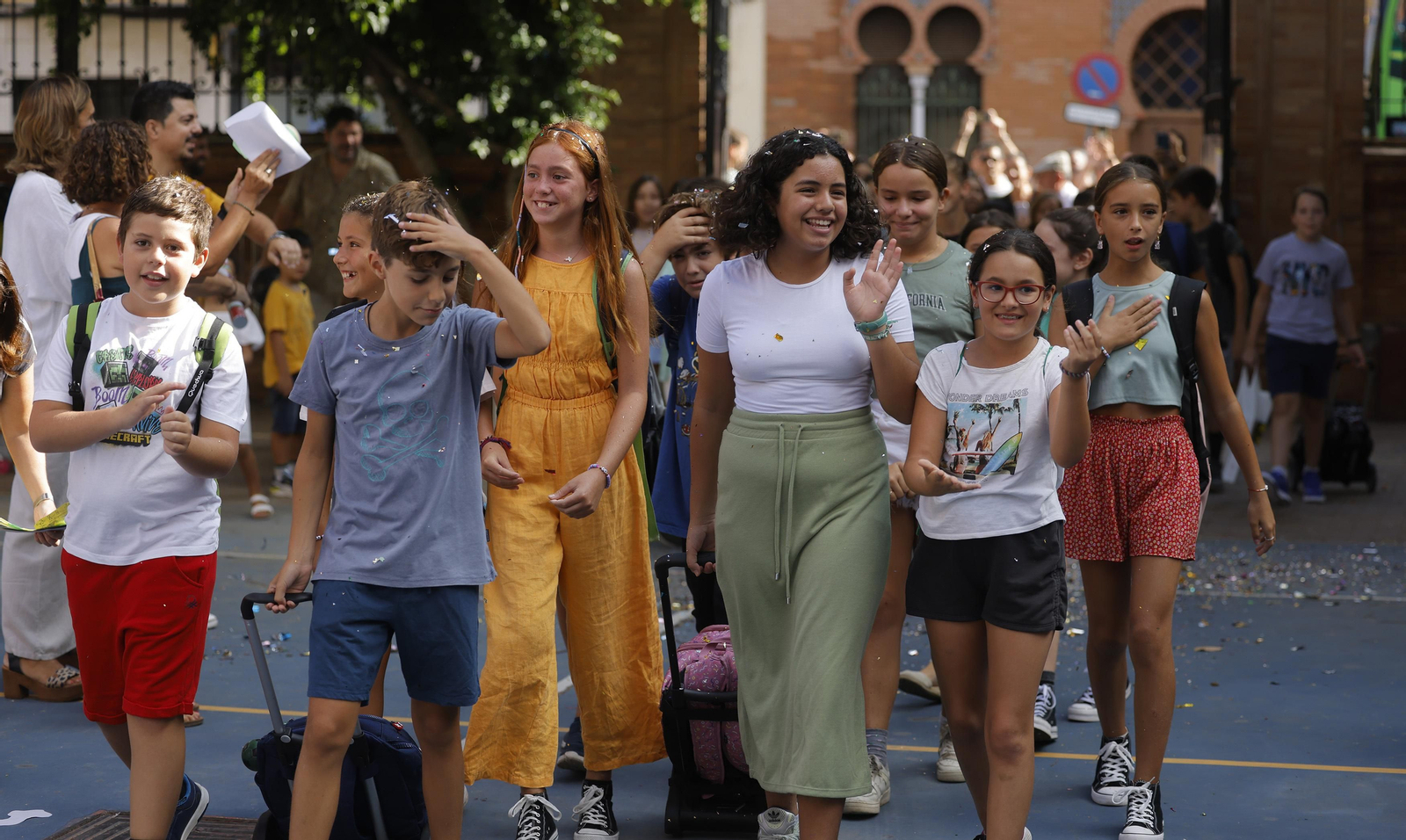 Las imágenes de la vuelta al colegio