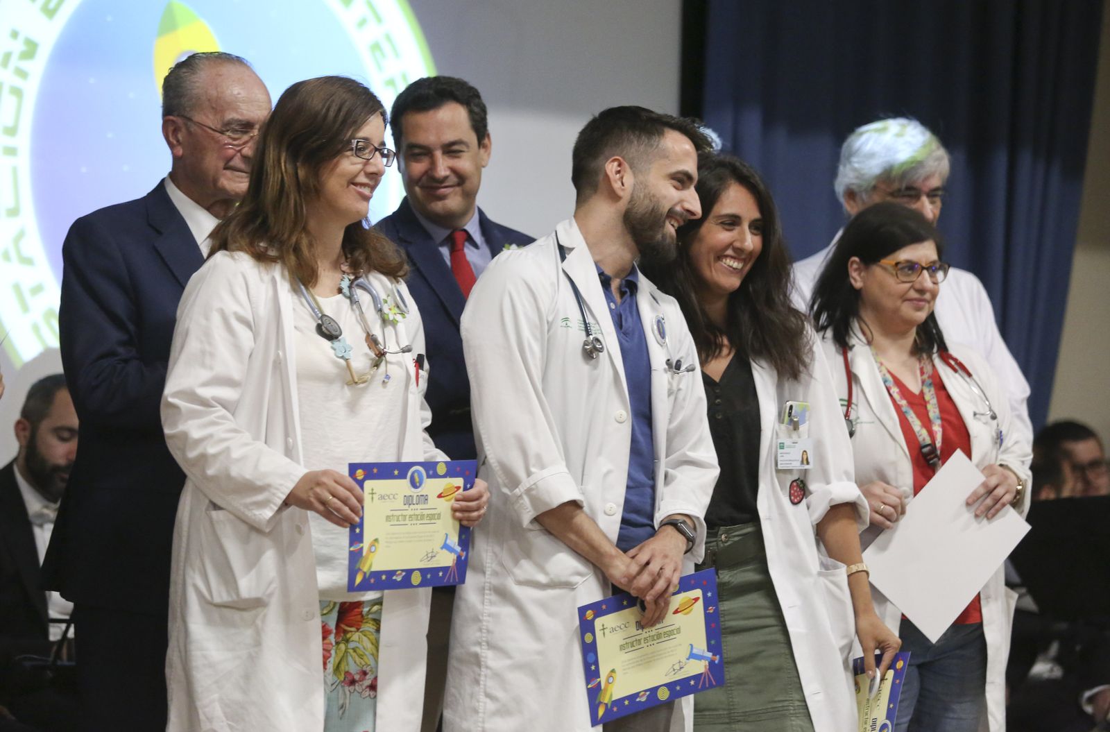 Las fotos de la presentación de la nave espacial de la Asociación contra el Cáncer en Málaga