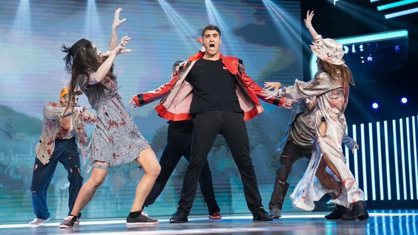 Jesuilín de Ubrique en la actuación de 'Toda, el musical'