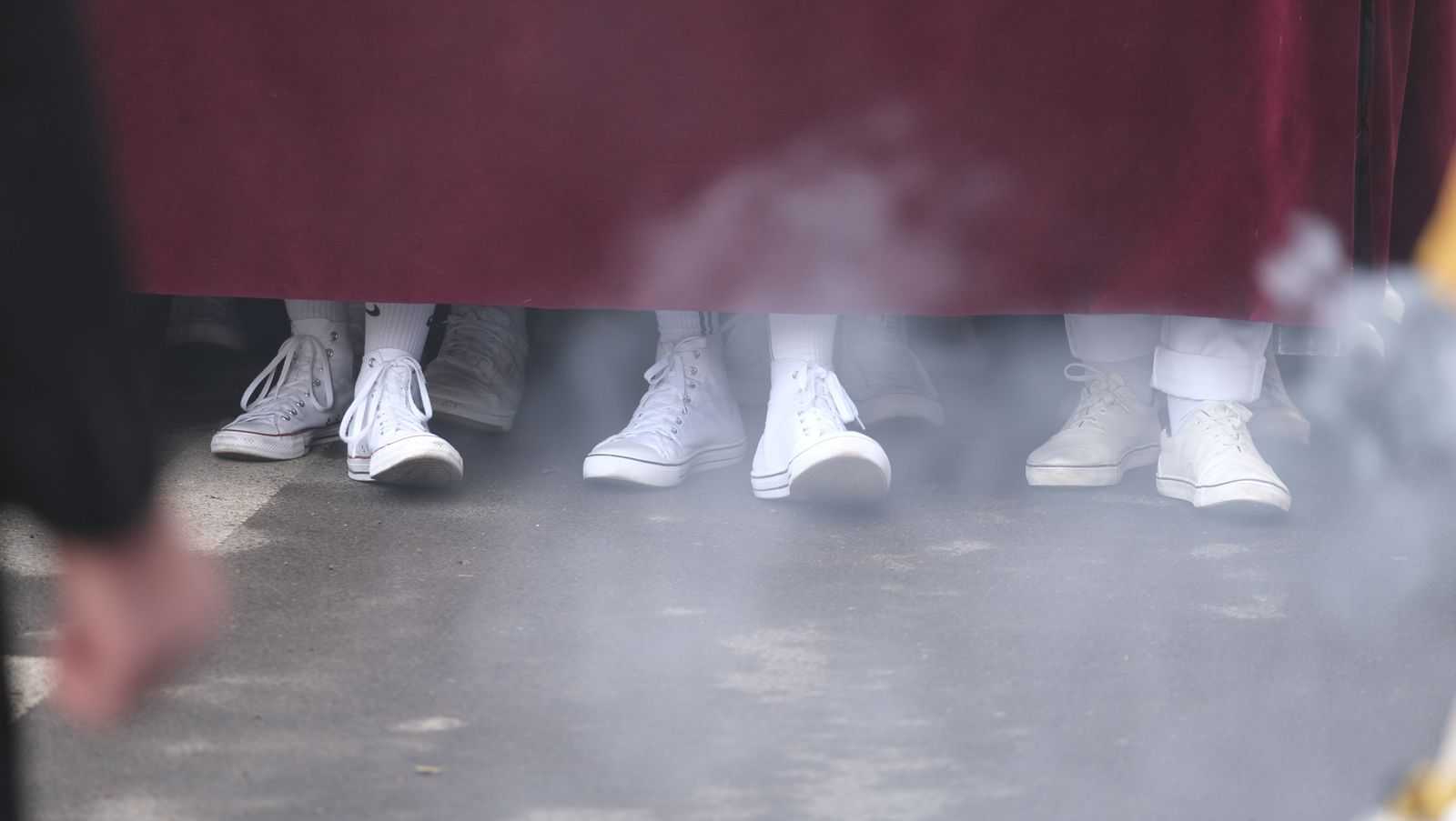 Procesión de Jesucristo Resucitado en Almería, en imágenes