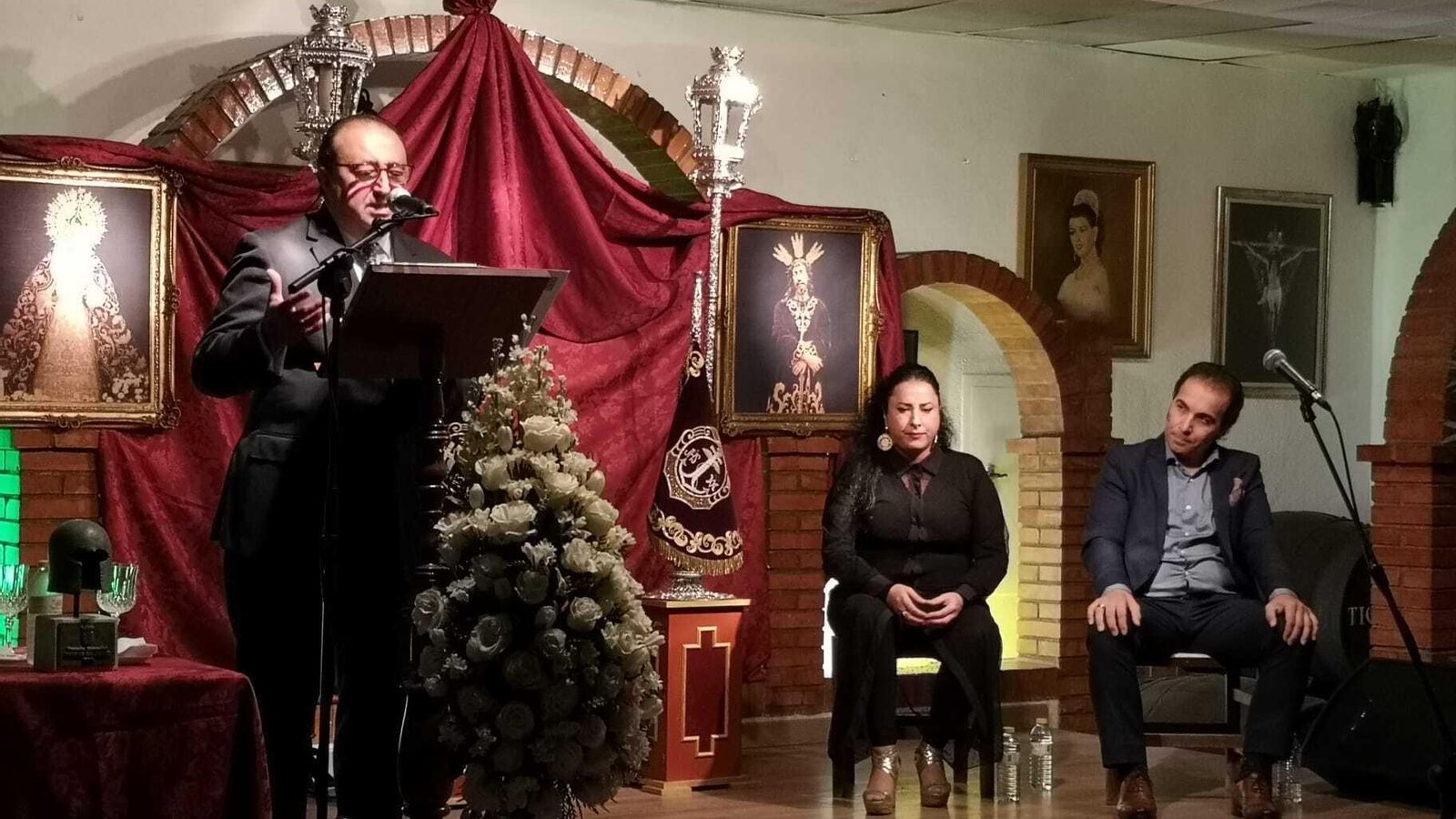 Francisco Zurita en un instante del pregón