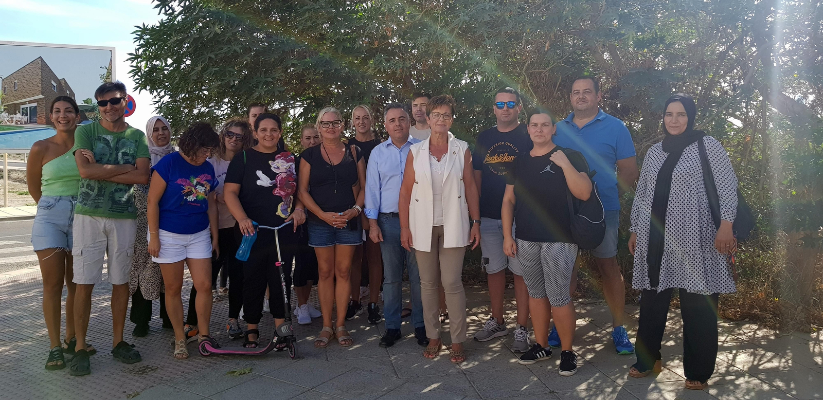 Adriana Valverde con el AMPA La Cañada.