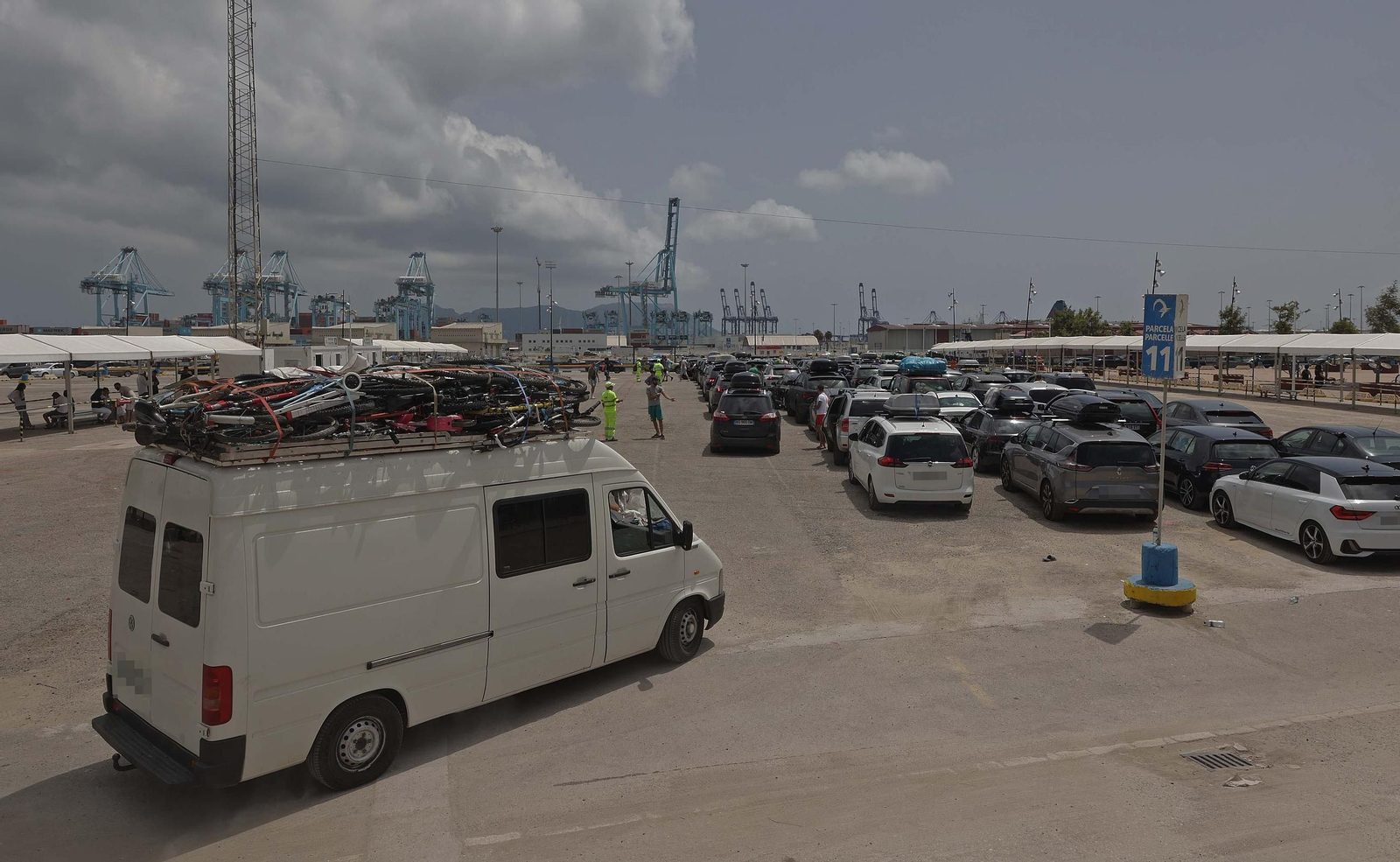 Fotos del primer domingo de agosto en la Operación Paso del Estrecho en Algeciras