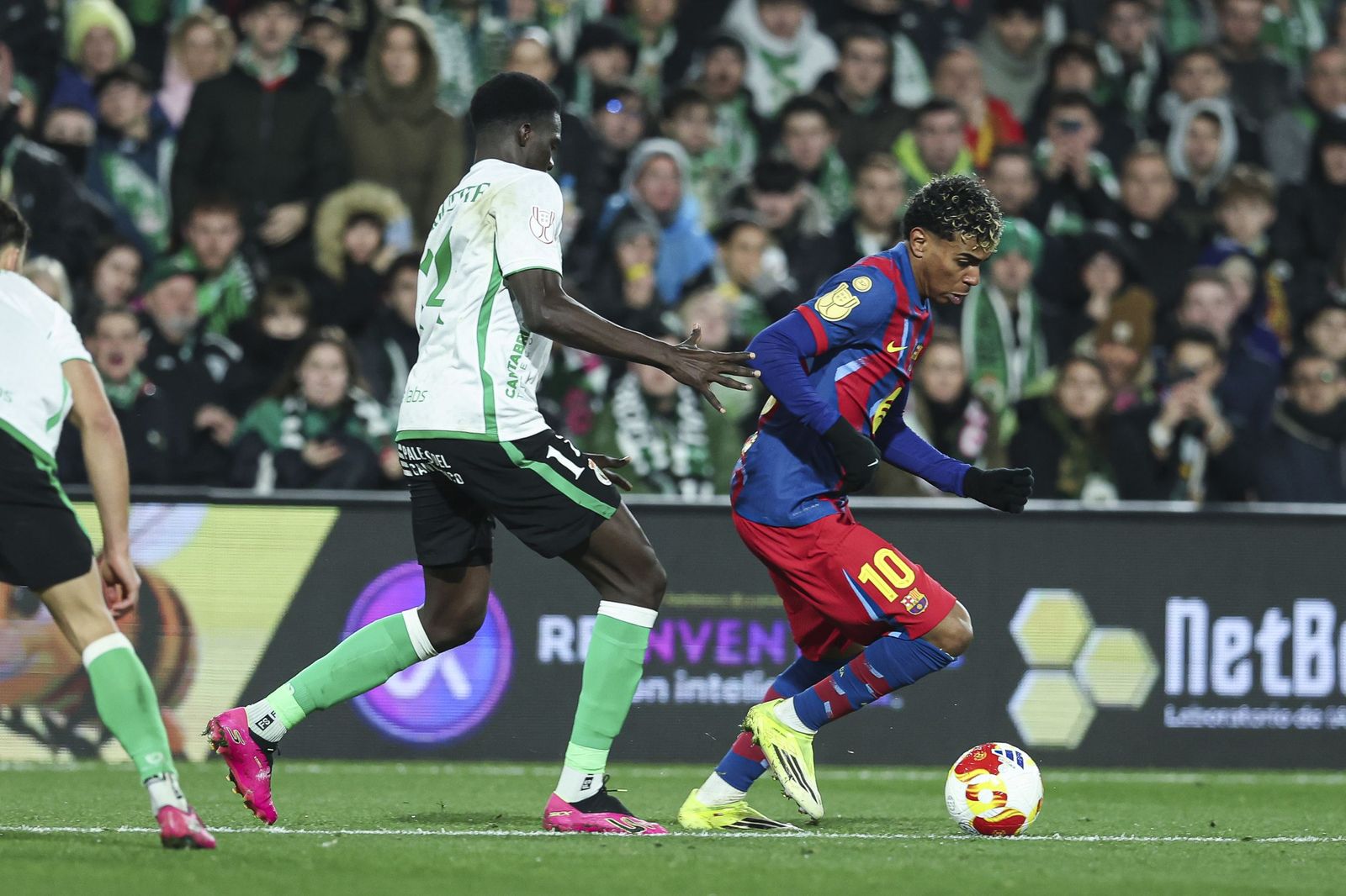 Las fotos del Racing-Barcelona de Copa