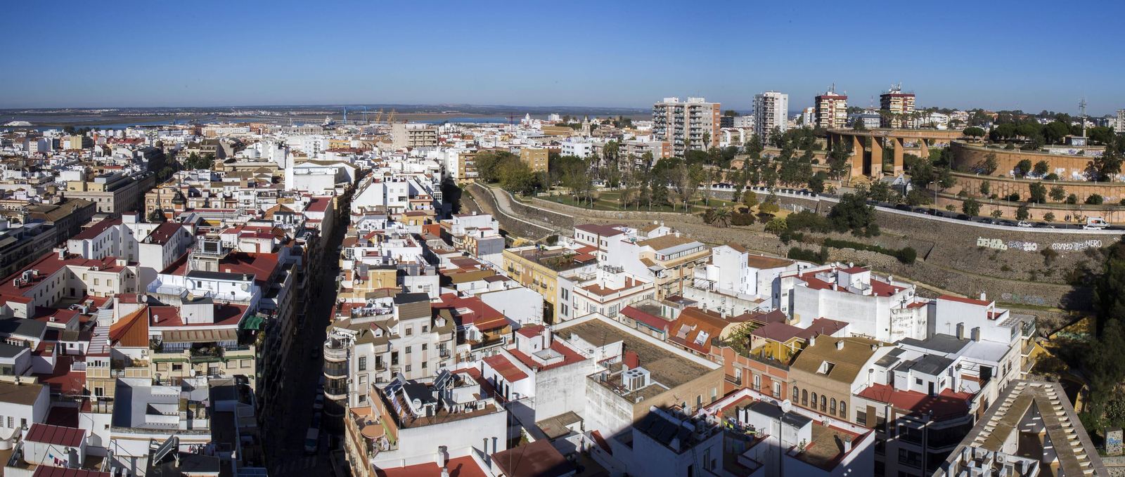 Imagen panorámica de Huelva.