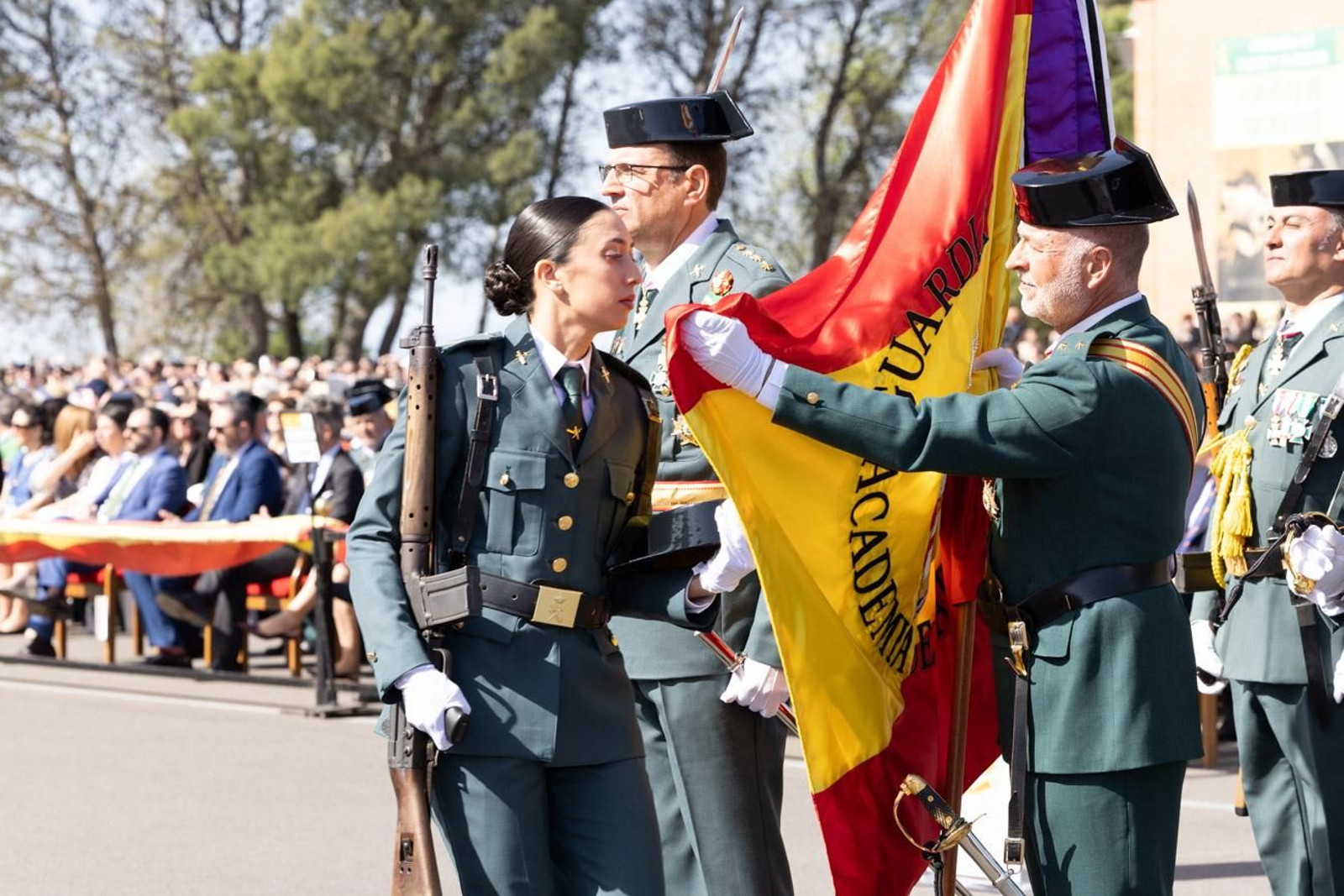 Acto de jura de bandera de la 130ª promoción de guardias civiles de la Academia de Baeza