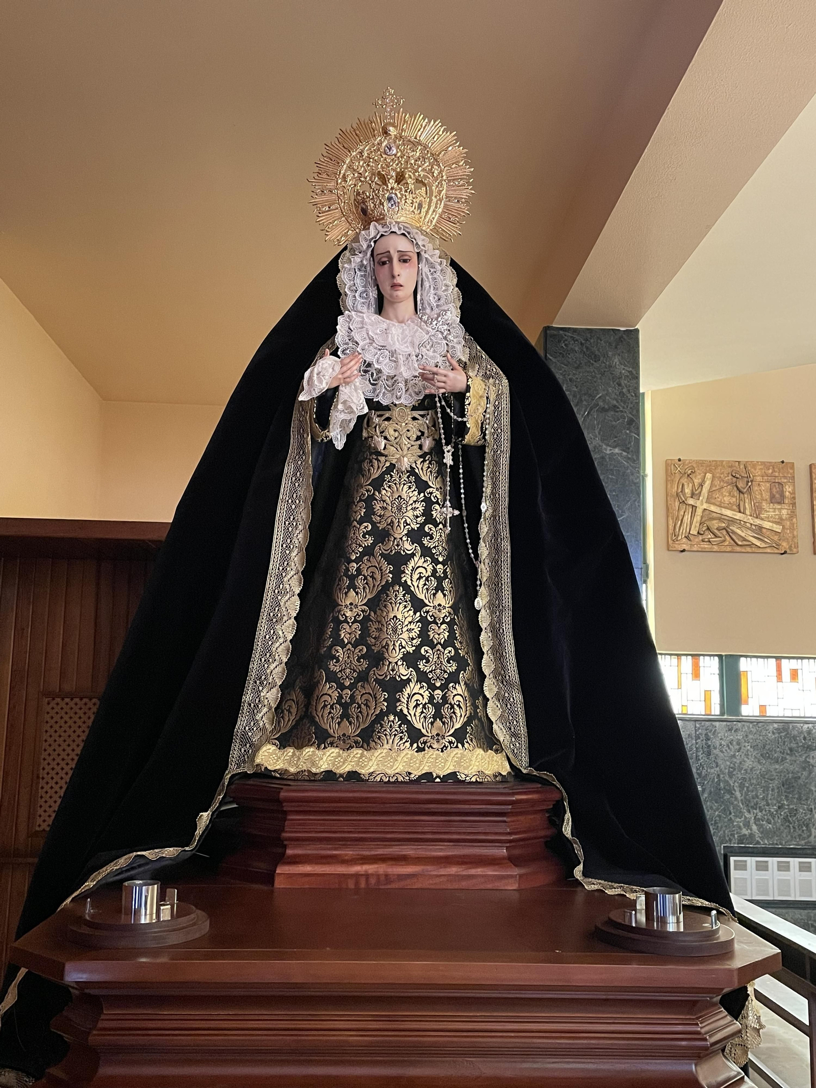 La Virgen Dolora del colegio Madre Asunción