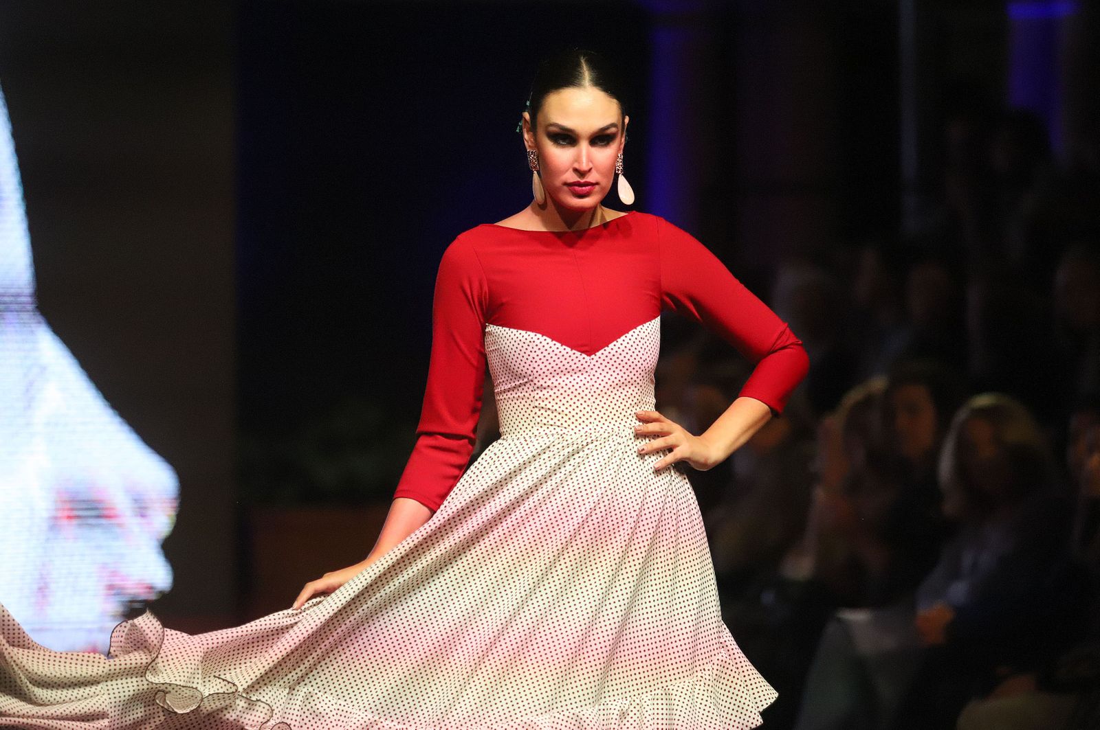 Huelva Flamenca 2023. Imágenes de la pasarela de moda flamenca de la modista Adelina Infante