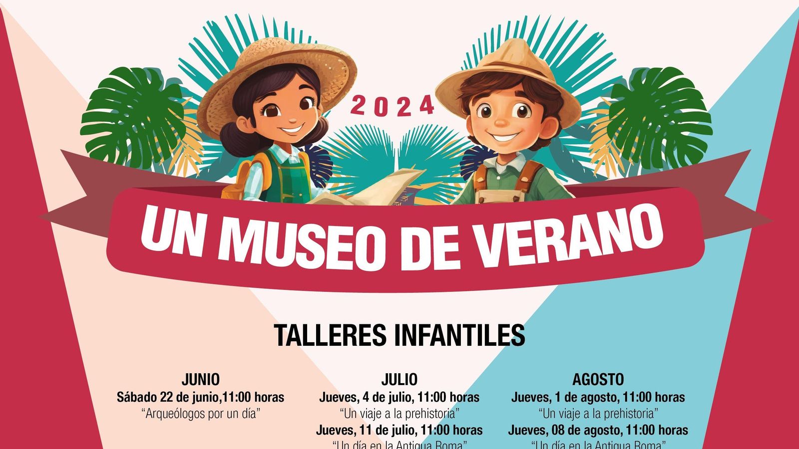 El Museo Arqueológico de Jerez propone, en su actividad Museo de Verano, un taller infantil denominado 'un día en la Antigua Roma' este jueves 11 de julio a las 11:00 horas, en la sede del espacio museístico. El taller infantil destinado a niños de edades comprendidas entre 6 y 12 años.  Este taller será impartido por Albanta Educación. Aforo limitado. Es necesario hacer reserva previa llamando al teléfono 956149560.