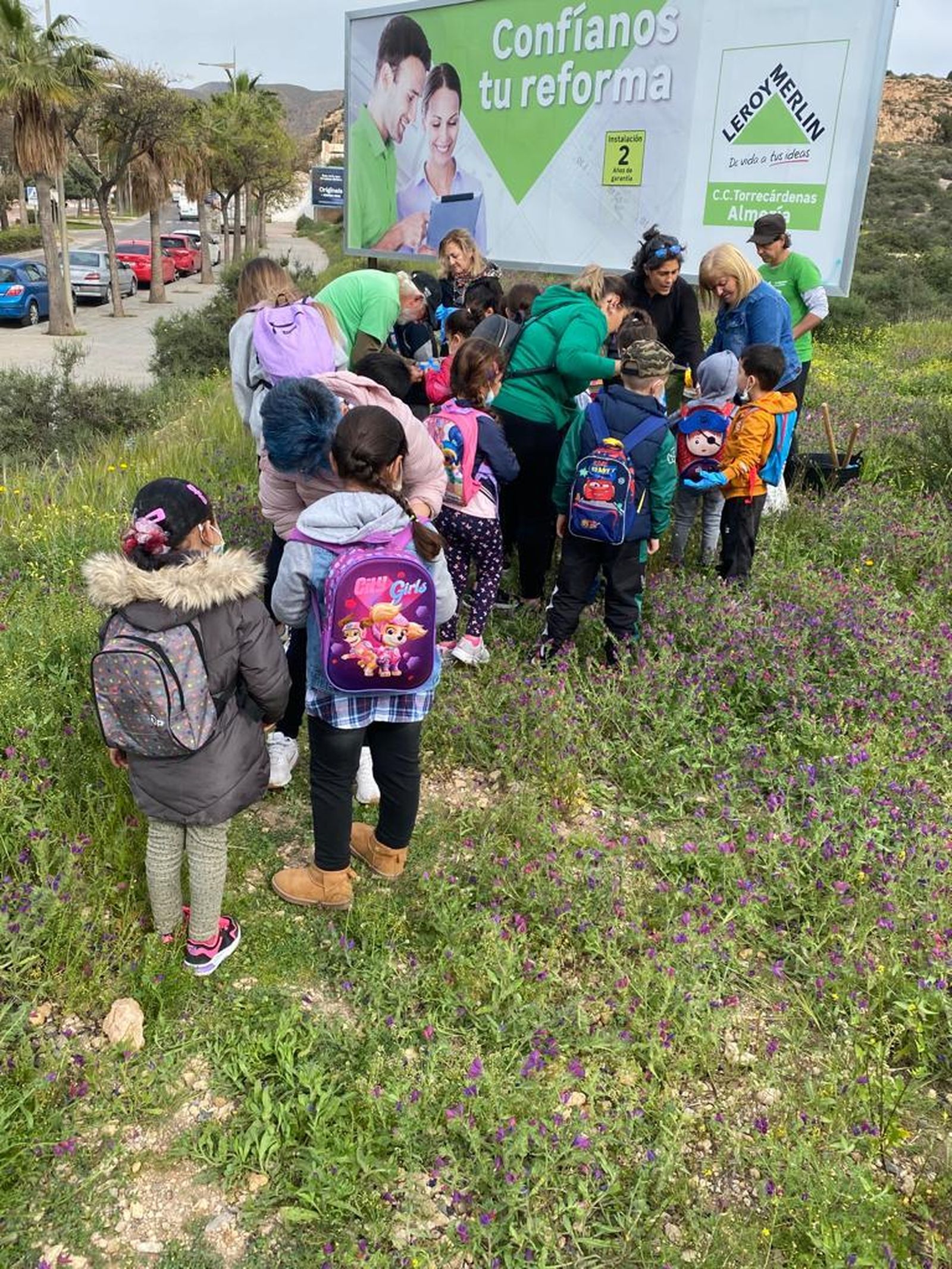 En la actividad participaron hasta los más pequeños del colegio