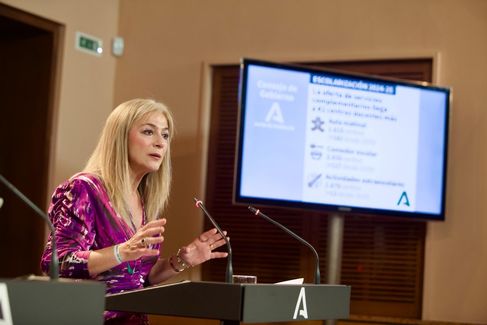 Patricia del Pozo Fernández, consejera de Desarrollo Educativo y Formación Profesional.