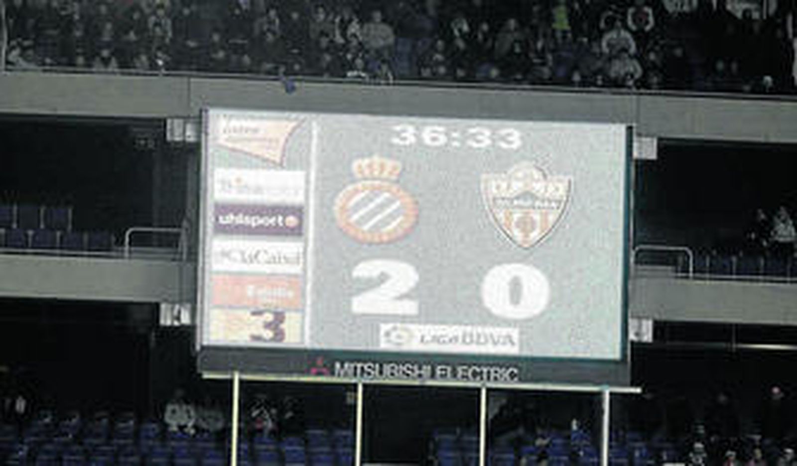 Marcador de Cornellá que sentenció a Hugo Sánchez la pasada temporada.