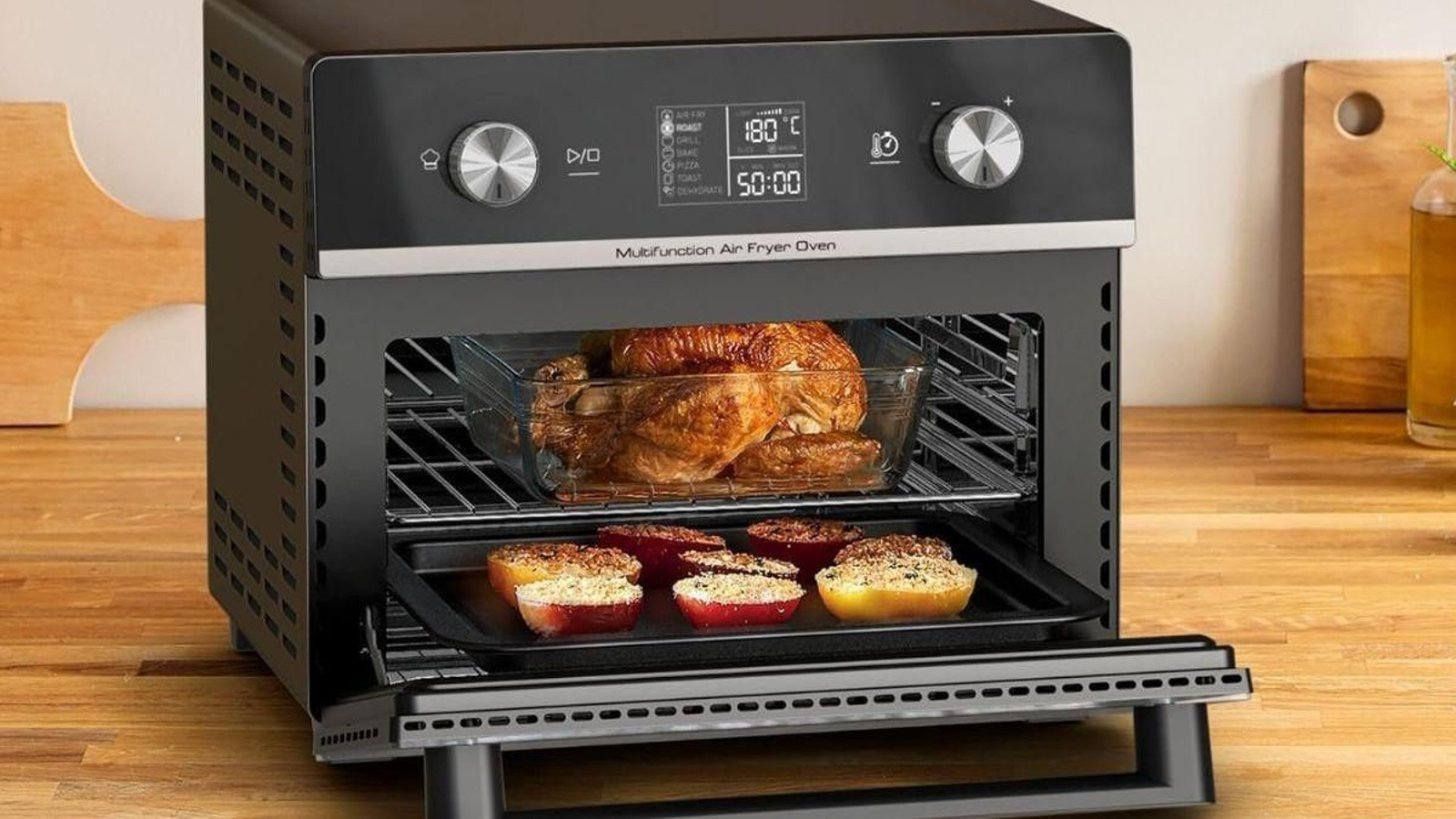 La freidora de aire y horno 2 en 1 Moulinex Easy Fry Air Fryer Oven: cocina más sano, rápido y variado