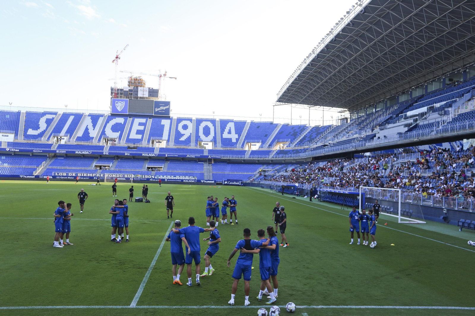 El estadio de La Rosaleda.