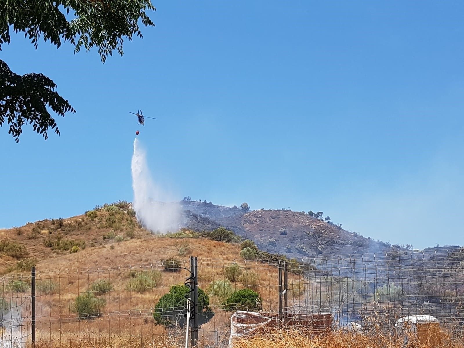 Incendio forestal en el paraje La Virreina.