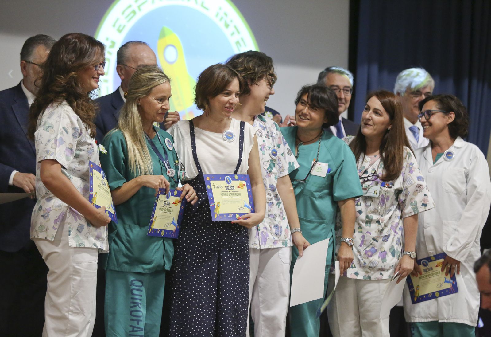 Las fotos de la presentación de la nave espacial de la Asociación contra el Cáncer en Málaga
